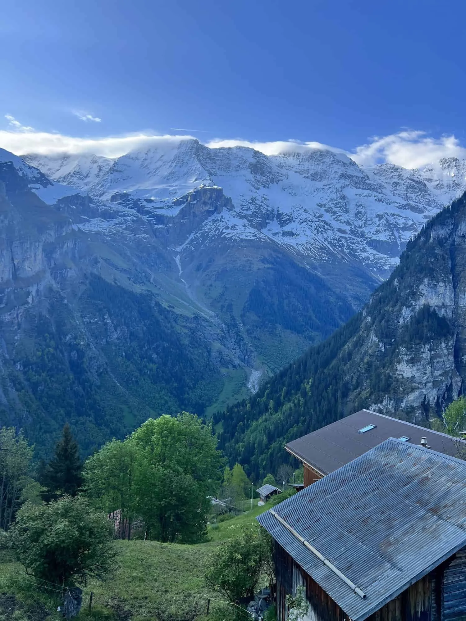 Morning Alpine Glow from Gimmelwald
