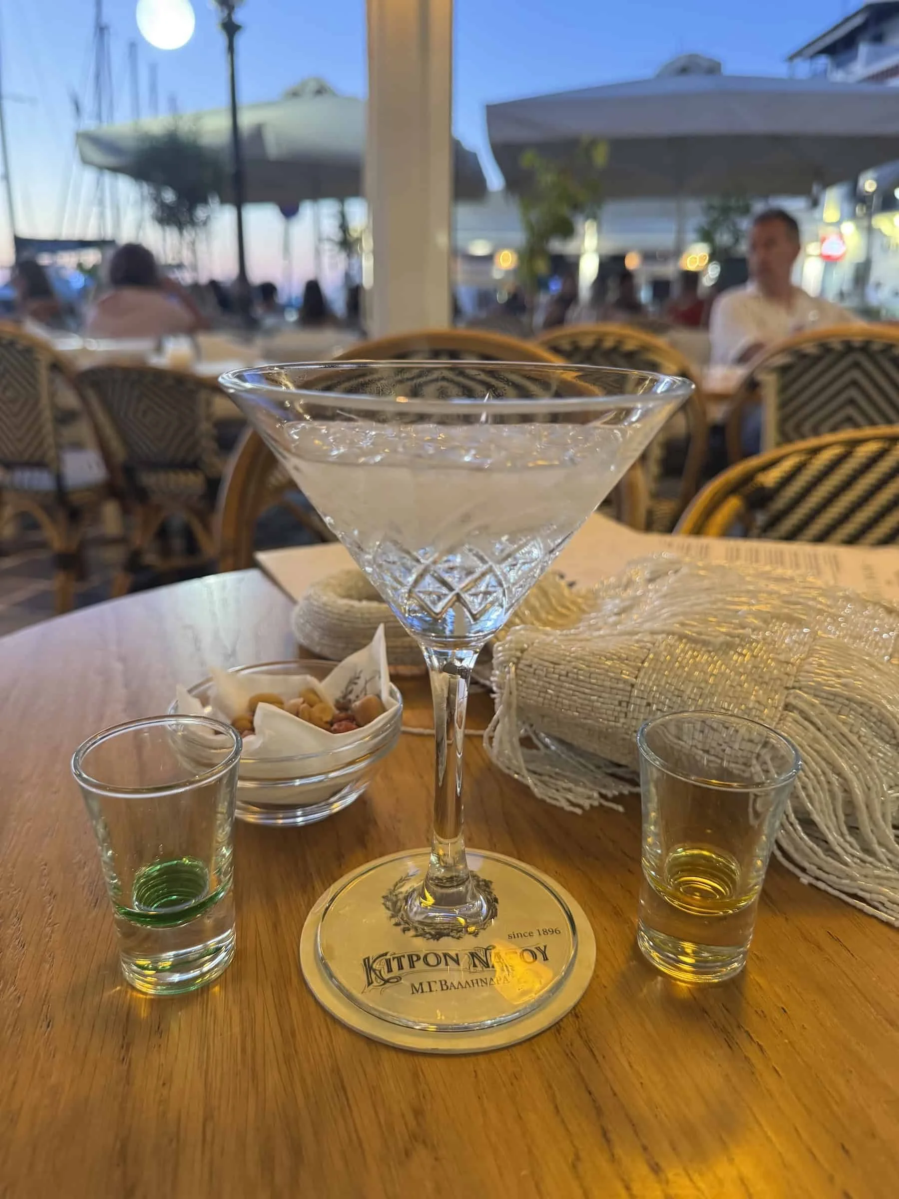 Kitron Liqueur Tasting at the Naxos Waterfront Café