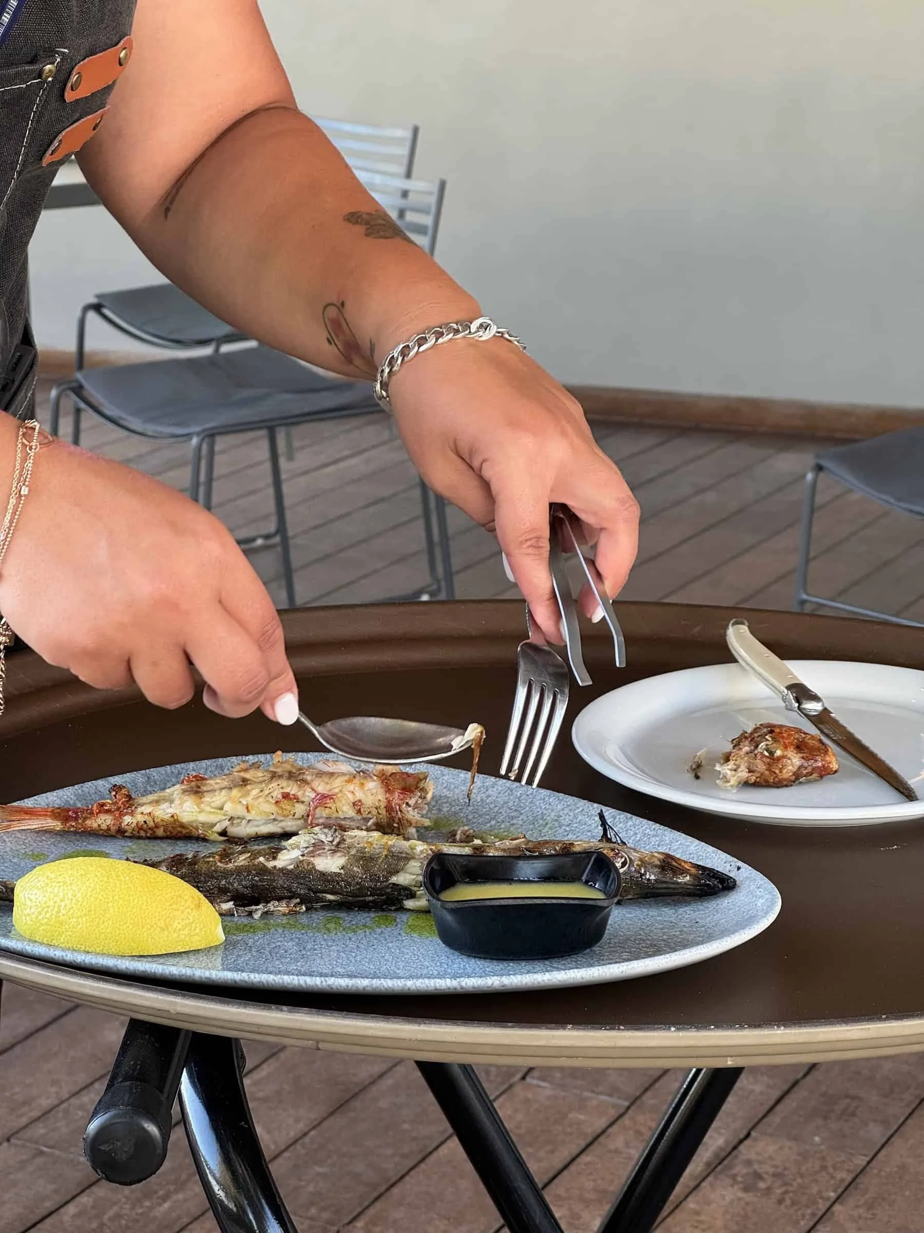 Daily Catch Selection at Nissaki Restaurant, Naxos