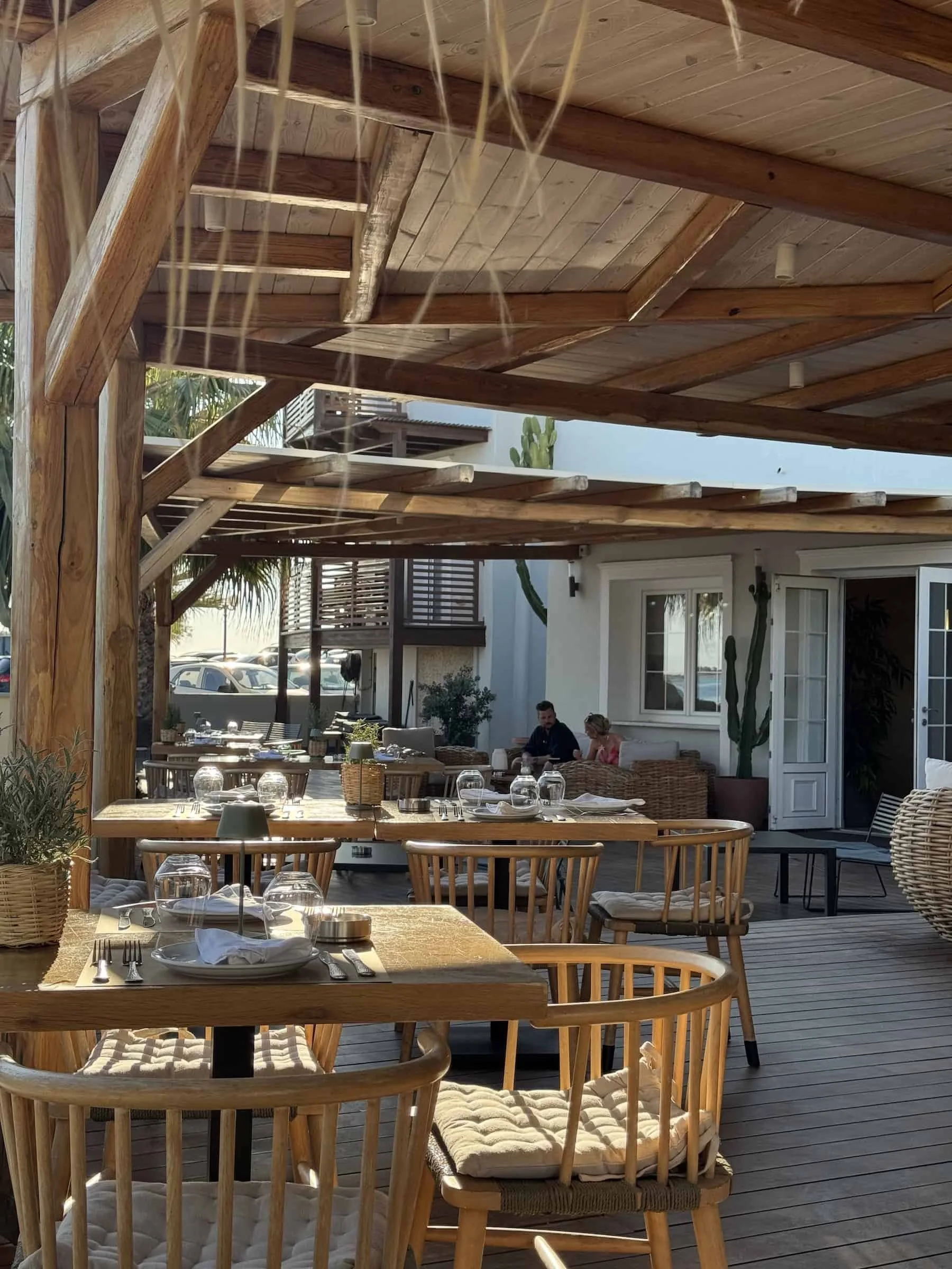 Open-Air Dining Terrace at Nissaki Restaurant