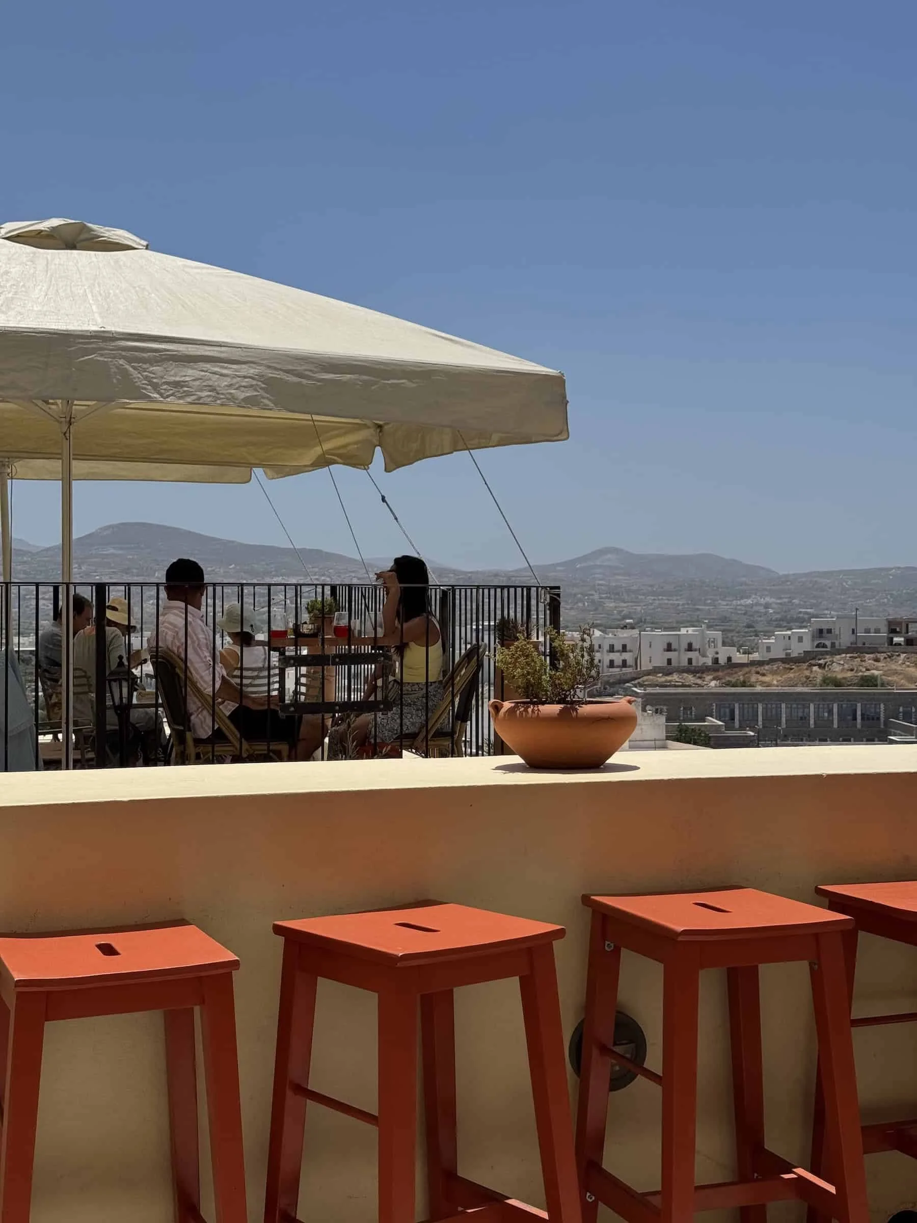 Avaton 1739 Rooftop Café Overlooking Chora Naxos