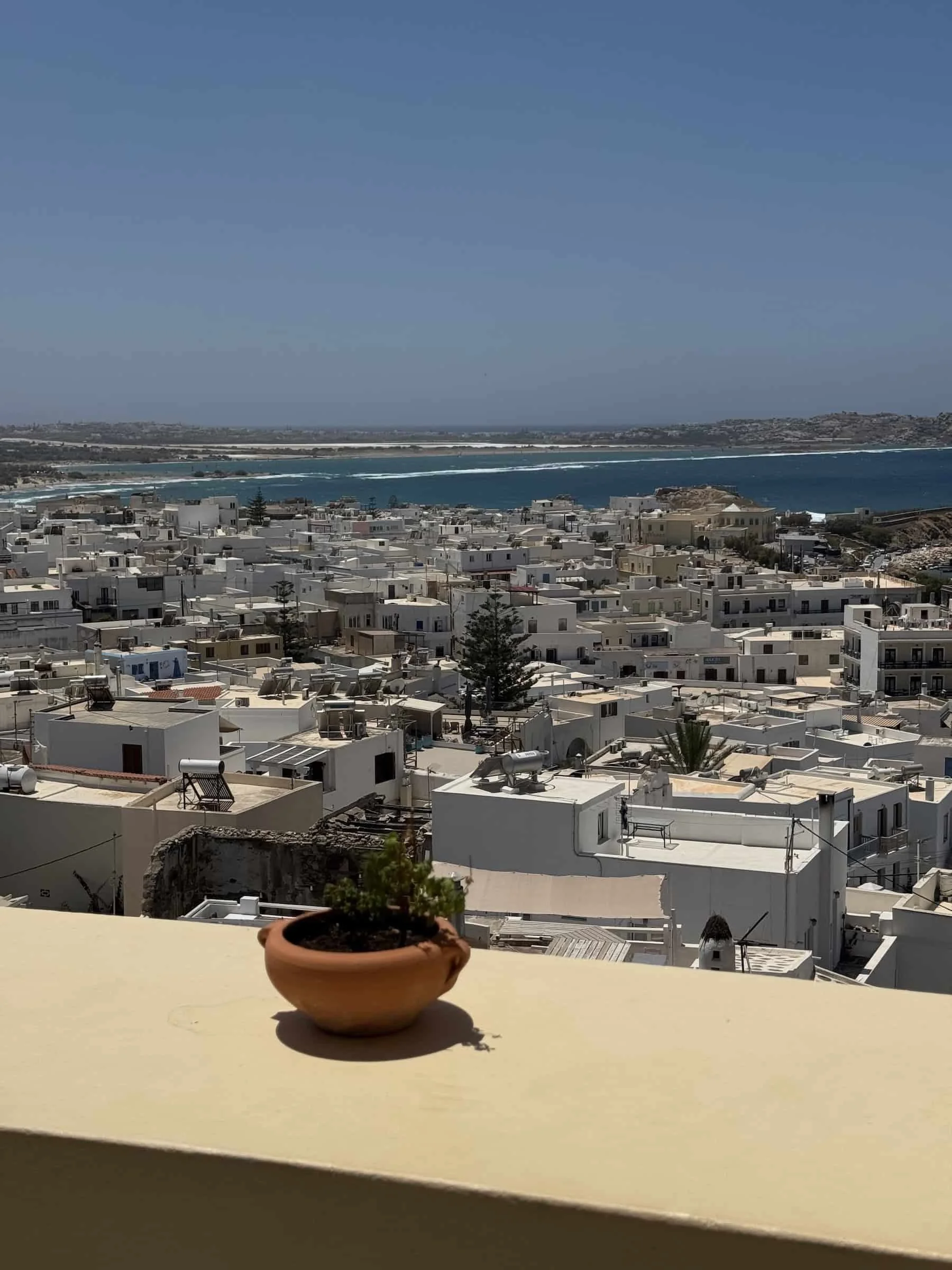 Panoramic View of Naxos Old Town from Avaton 1739