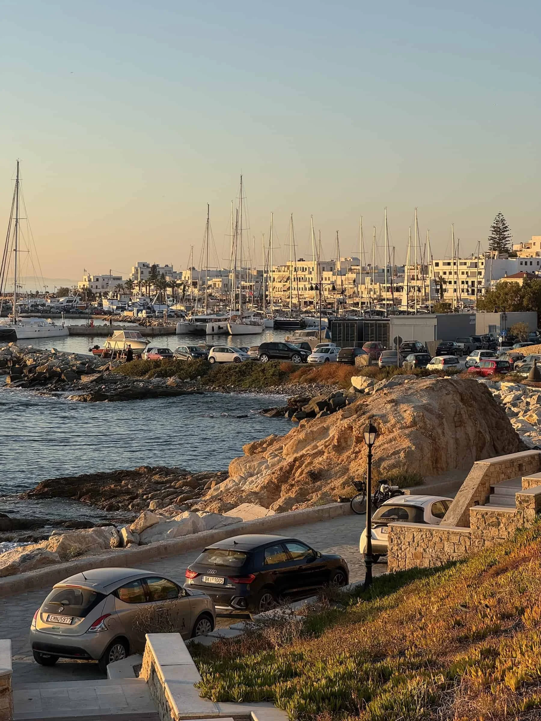 Golden Hour at the Naxos Port Marina
