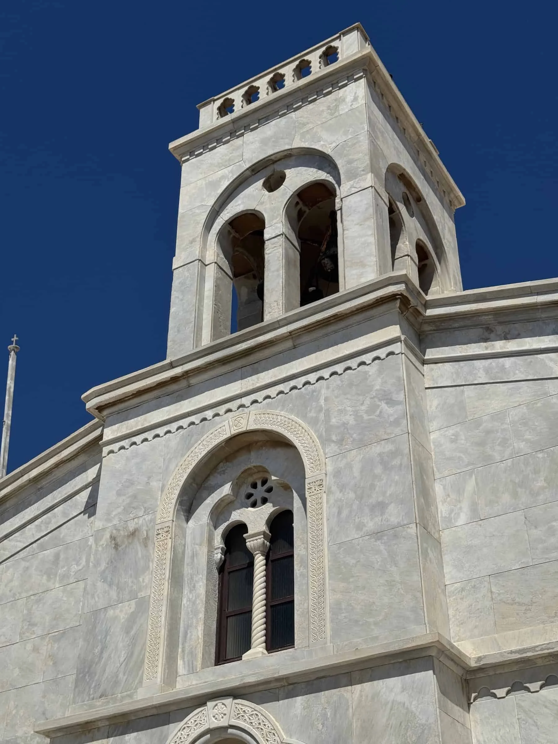 Marble Church Facade in the Kastro of Naxos