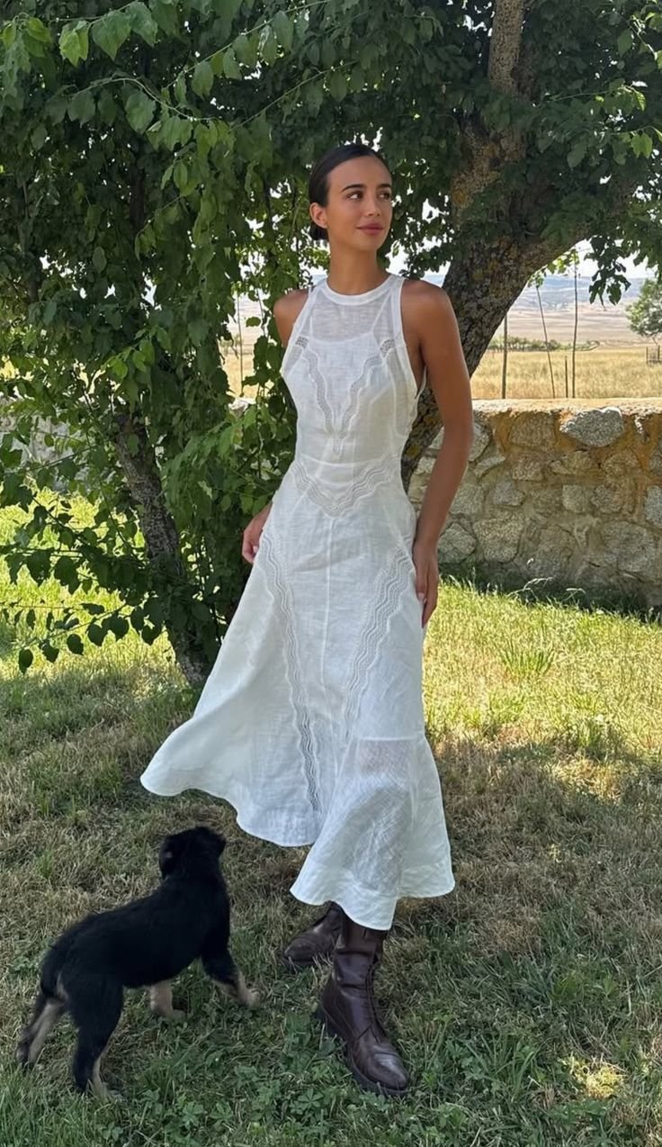 Effortless White Maxi Dress for Naxos Travel