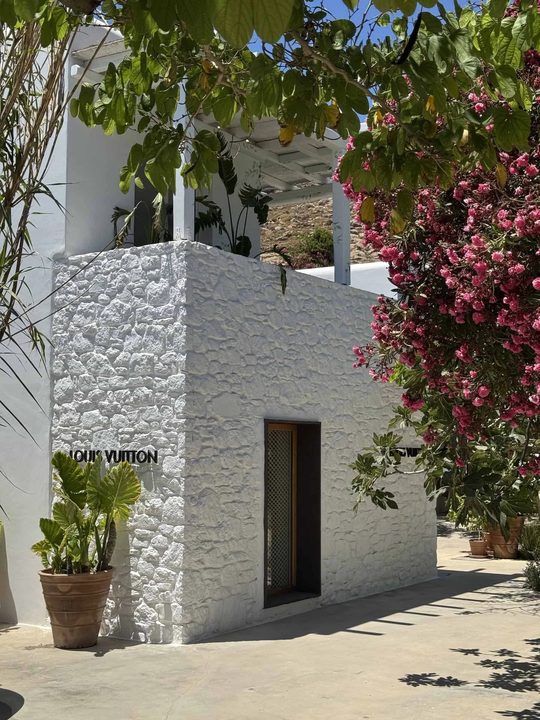 Louis Vuitton Storefront at Nammos Designer Village Mykonos
