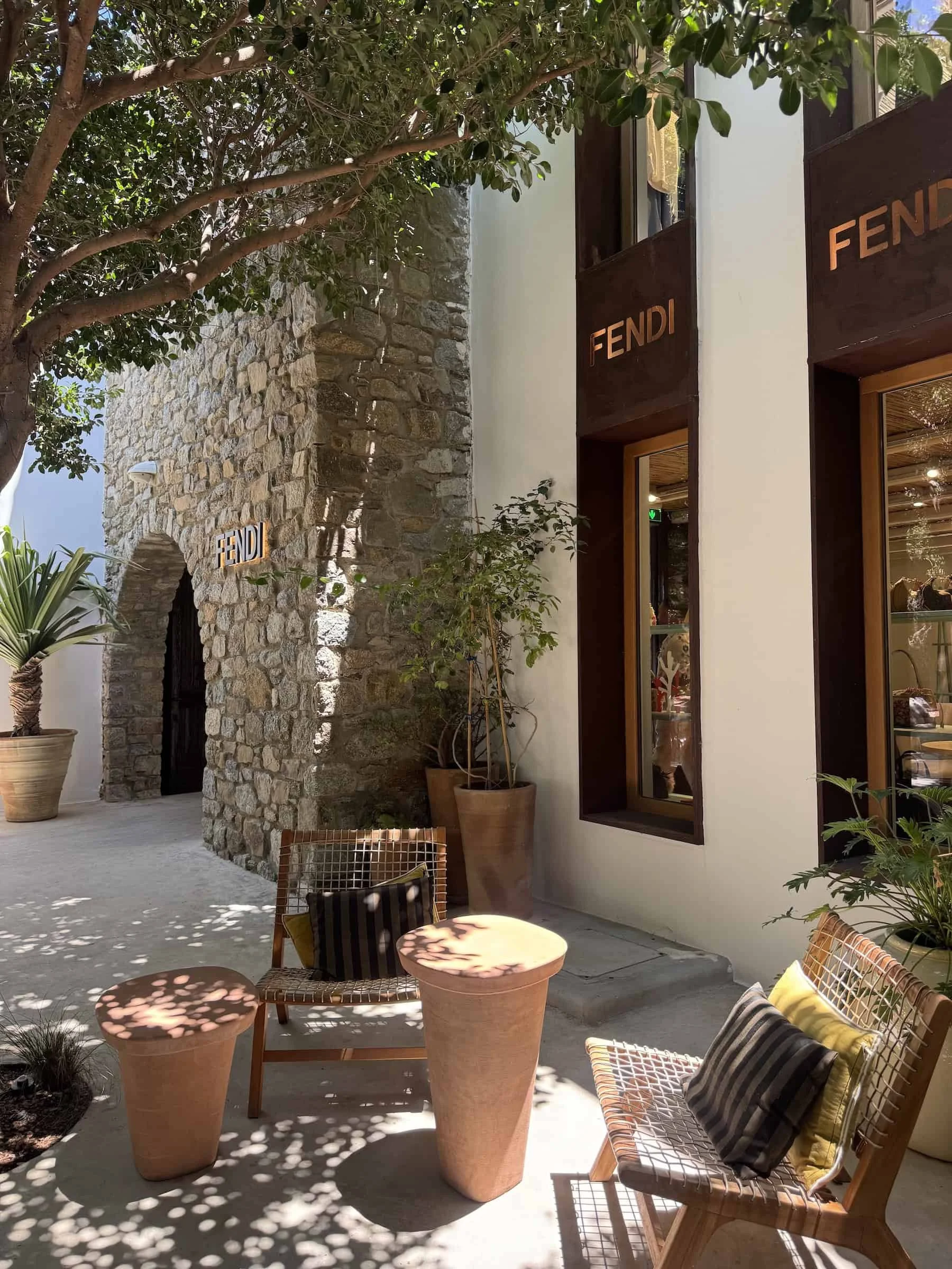 Fendi Boutique at Nammos Village Mykonos