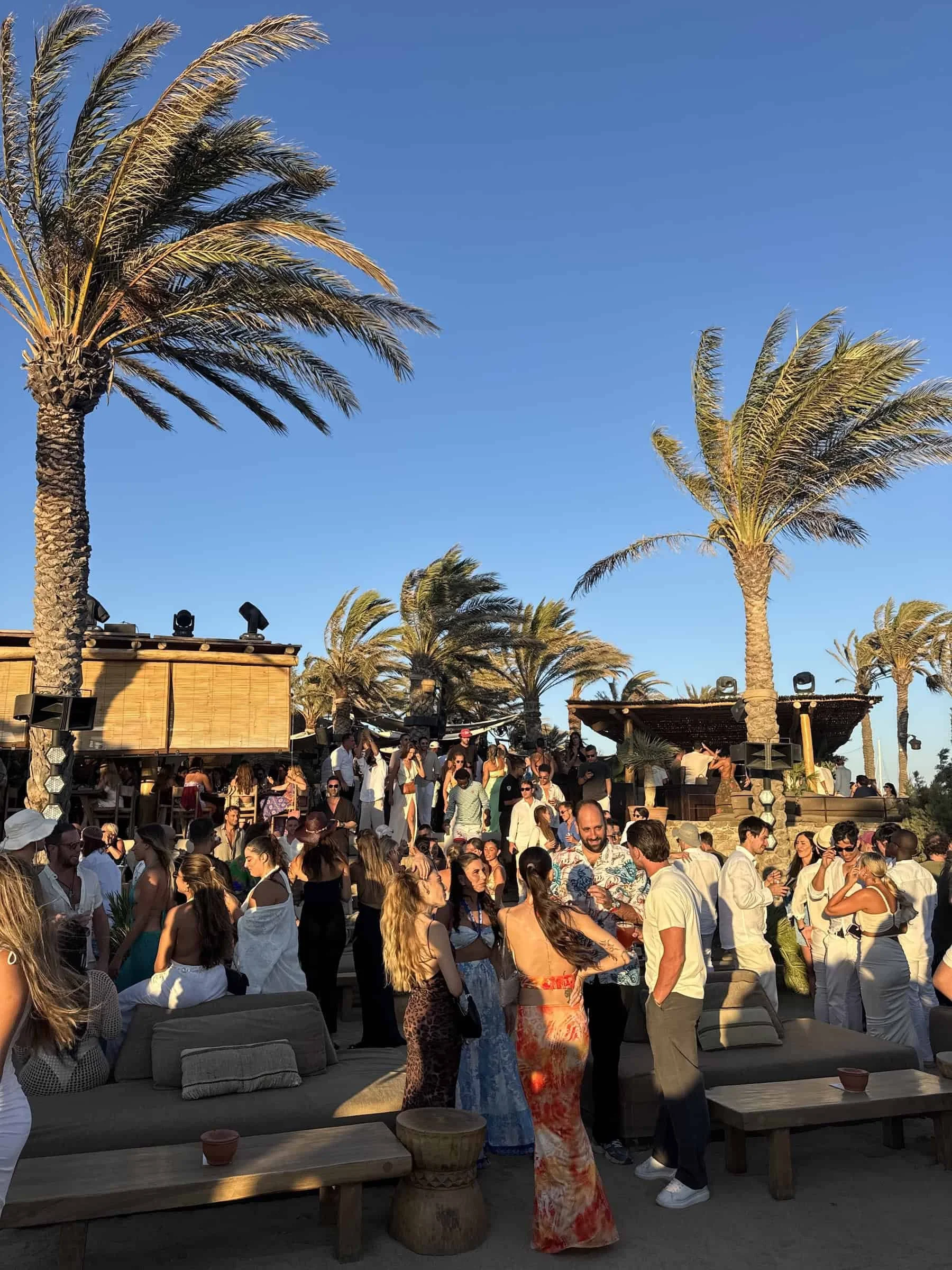 Scorpios Mykonos Sunday Sunset Crowd