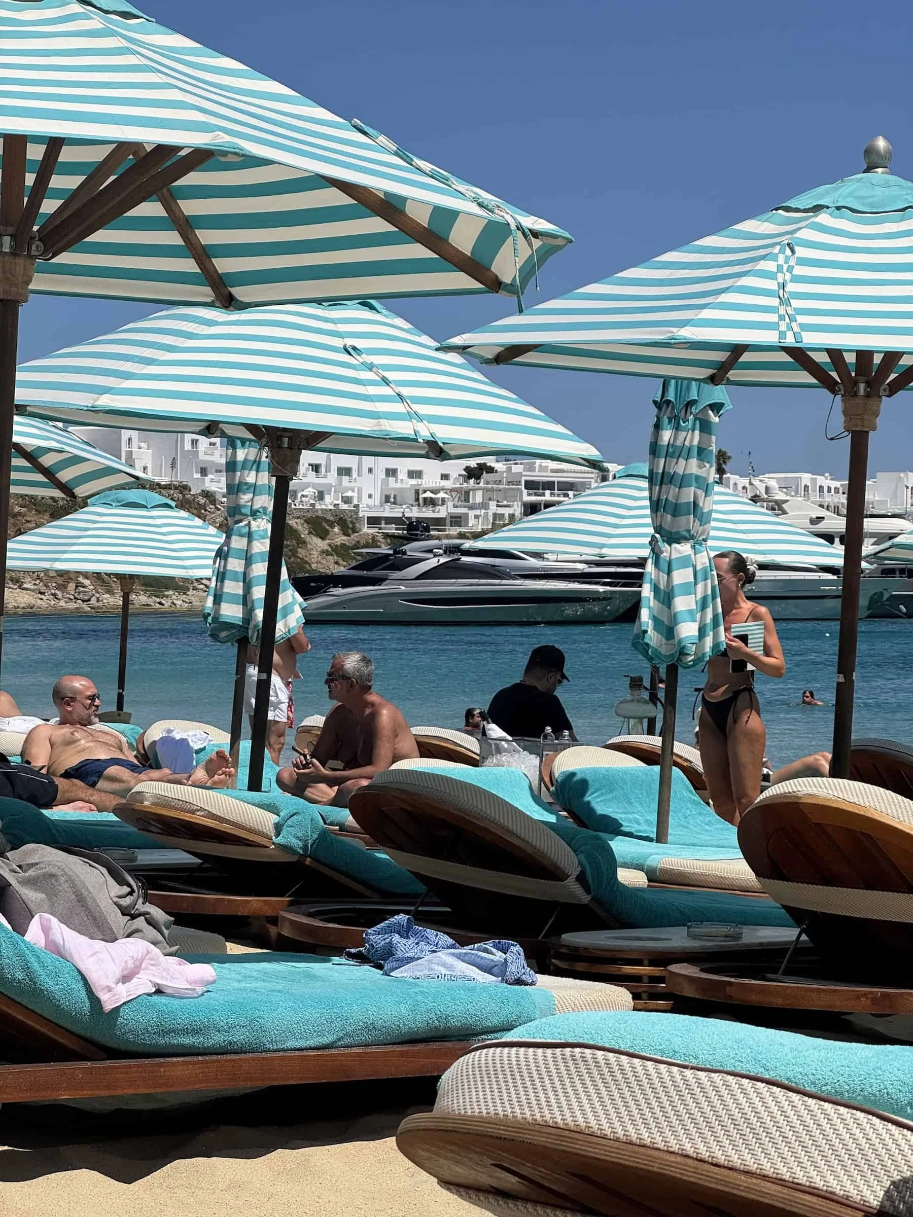 Nammos Beach Club Mykonos Lounge Setup