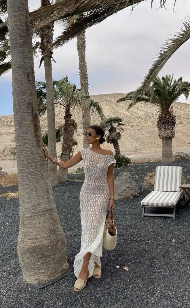 Chic Crochet Cover-Up Mykonos Resort Look
