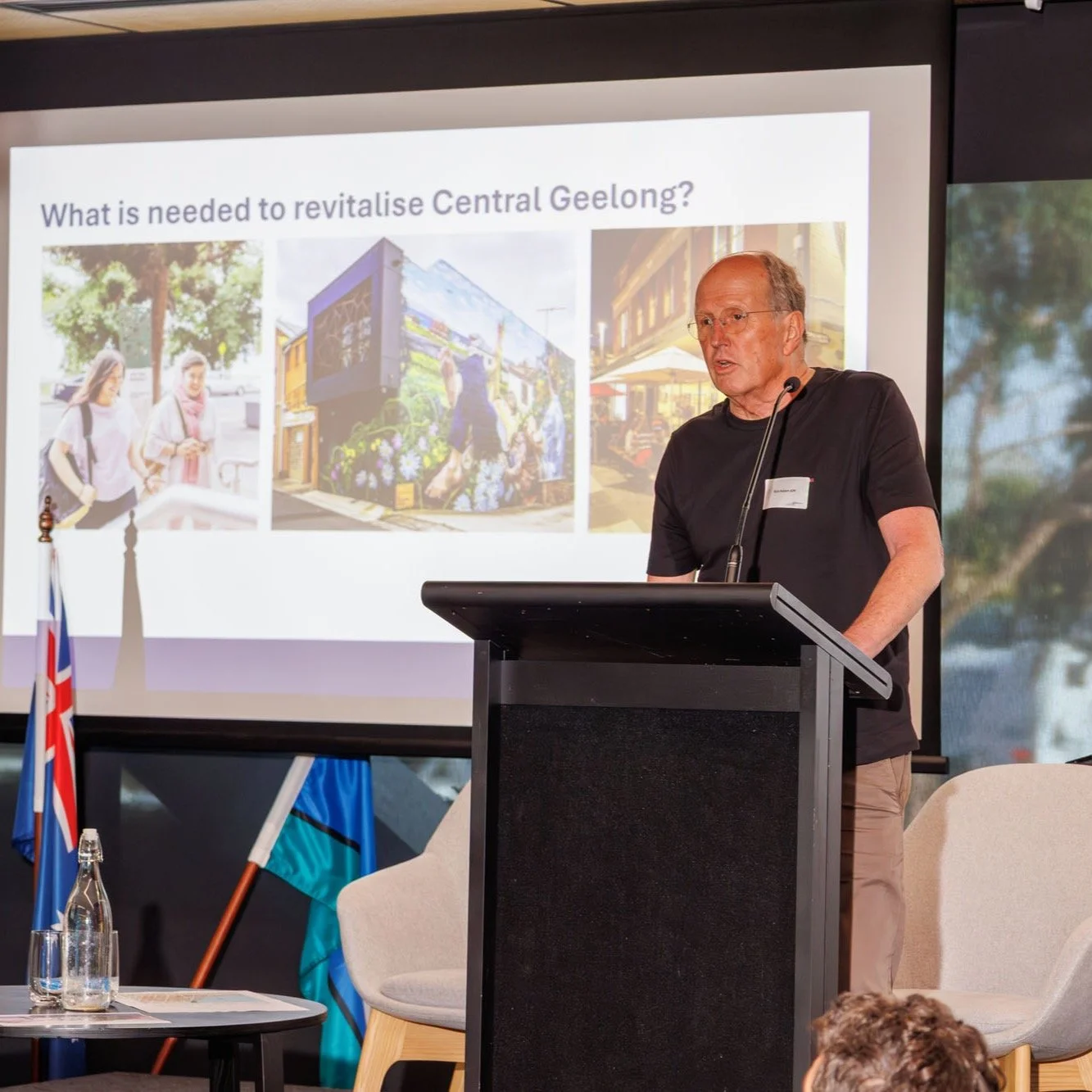 Thank you to @cityofgreatergeelong for inviting Rob to help facilitate a well-attended and lively debate earlier this week on what is needed to revitalise central Geelong. Like Melbourne in the 1980s, a significant central city residential population