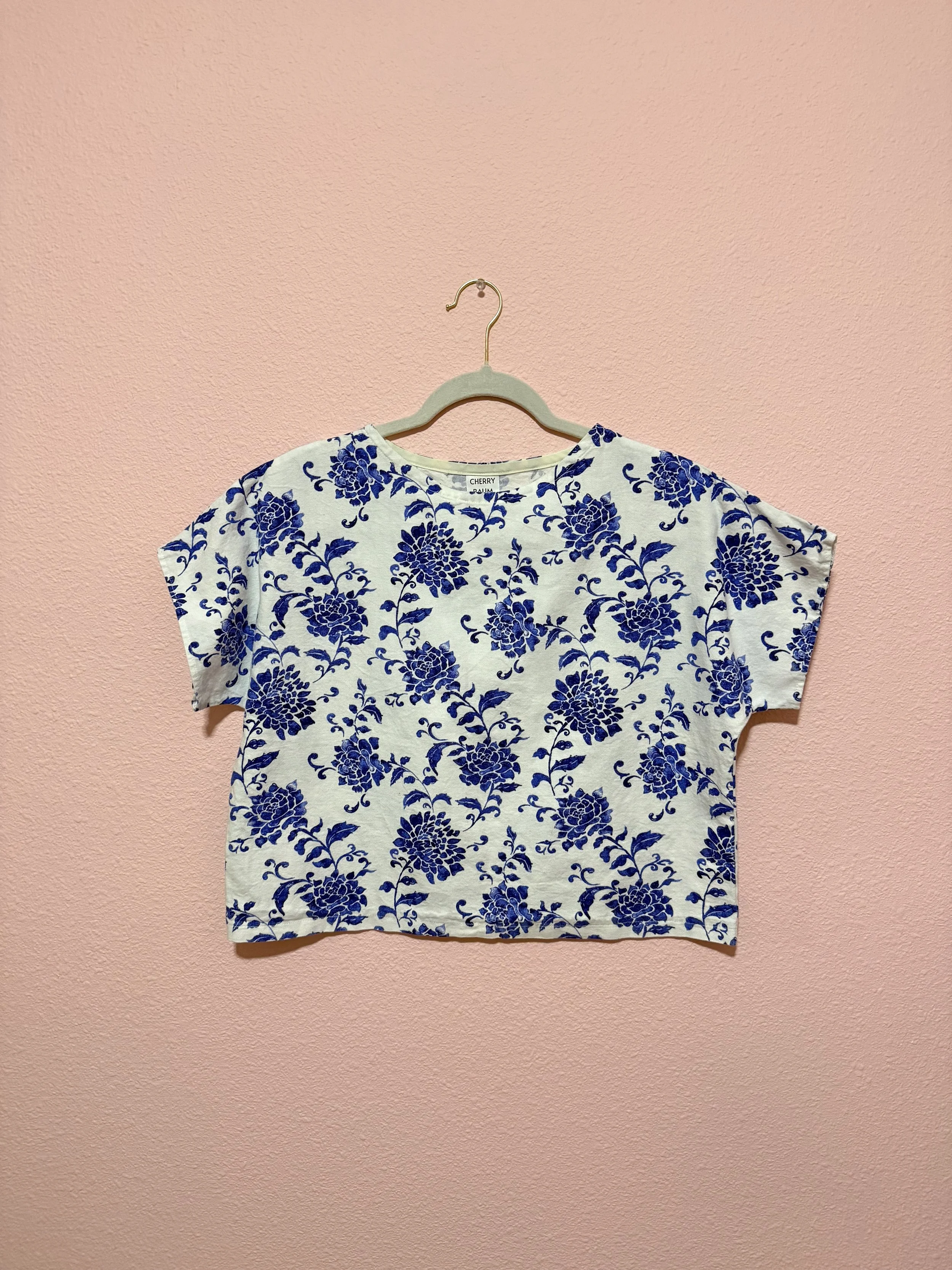 Porcelain Floral Top - S/M
