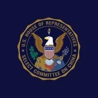 Eagle Emblem with stars and stripes shield, ringed by the text "House of Representatives Select Committee on CCP."