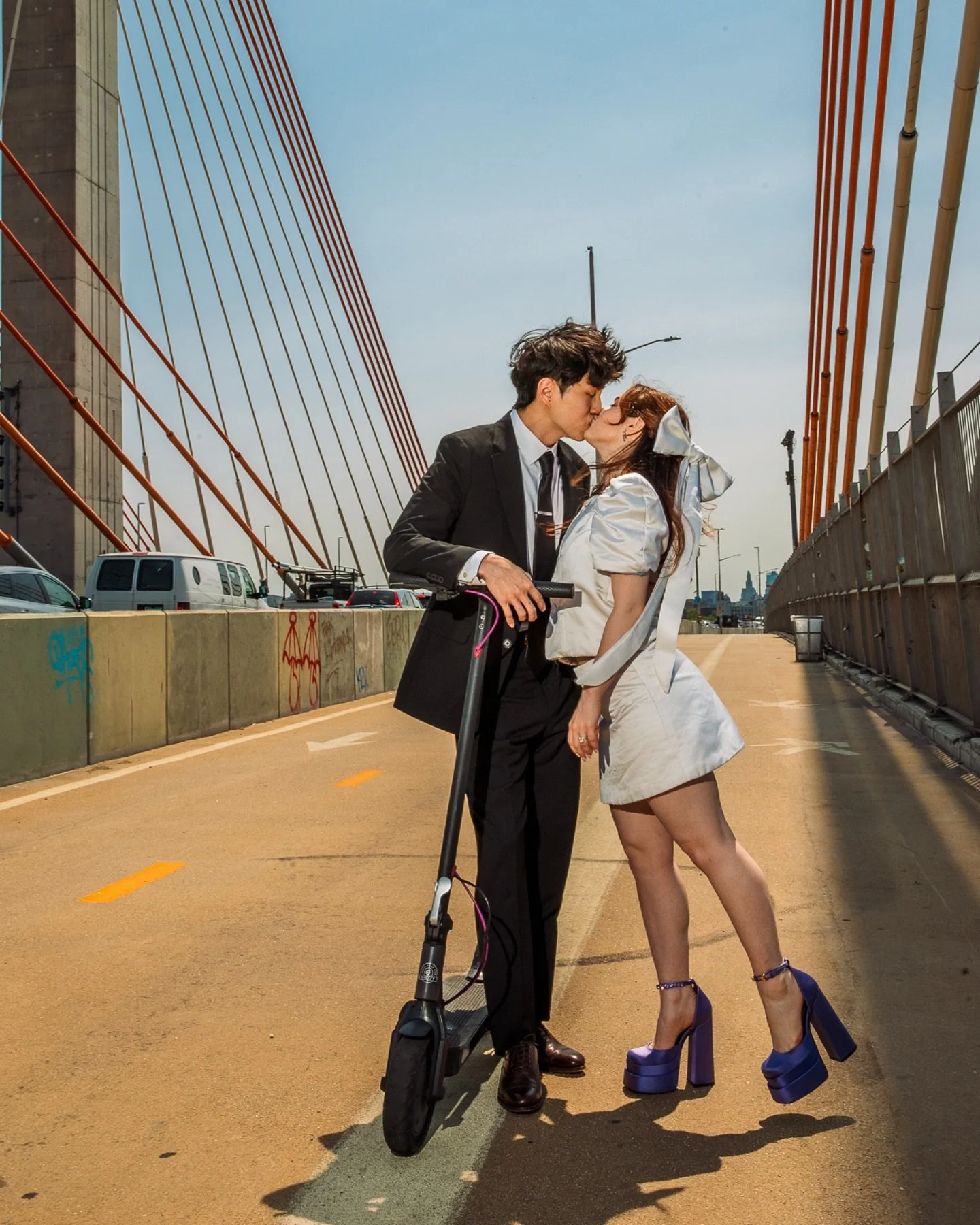 Alex &amp; Phil, friends that are the best clients ever, wanted to replay their first six months of dating for their wedding pictures. We got coffee at Till Death, wandered around Brooklyn, and my favorite, took photos on the Kosciuszko Bridge. Phil 