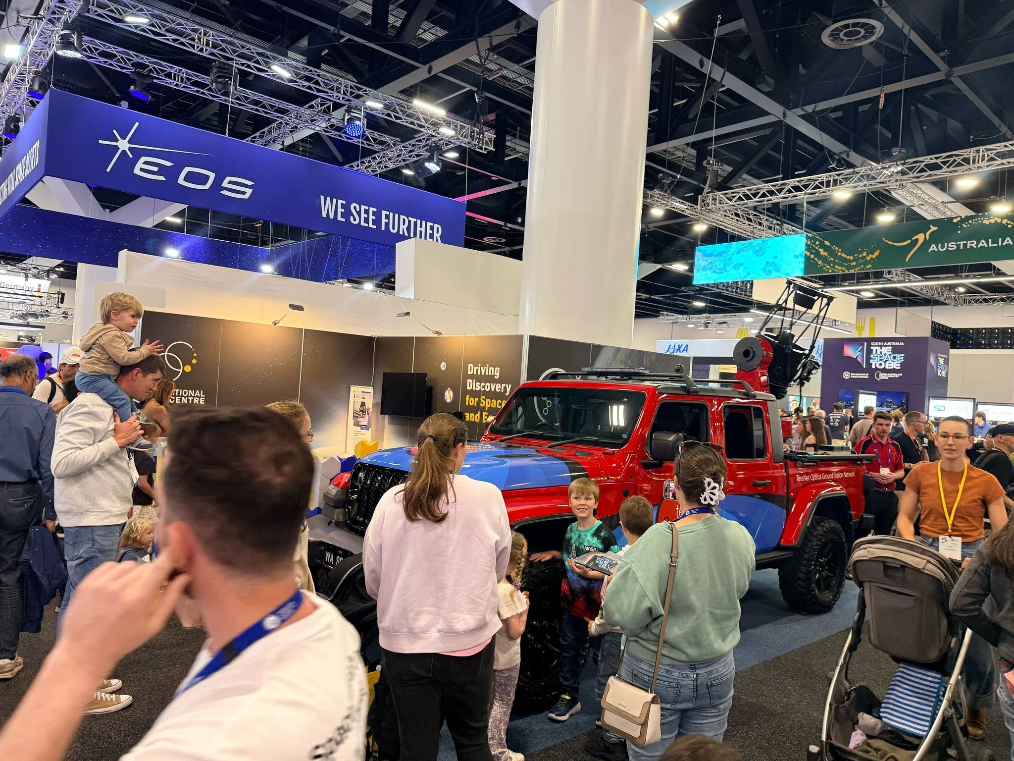 ✨ A crowd favourite at @iac2025sydney was the TeraNet Jeep 🛻 

The final day of #IAC2025 was open to the public, inspiring our youngest space fans and their families.

The TeraNet Jeep is currently drawing plenty of attention and questions from curi