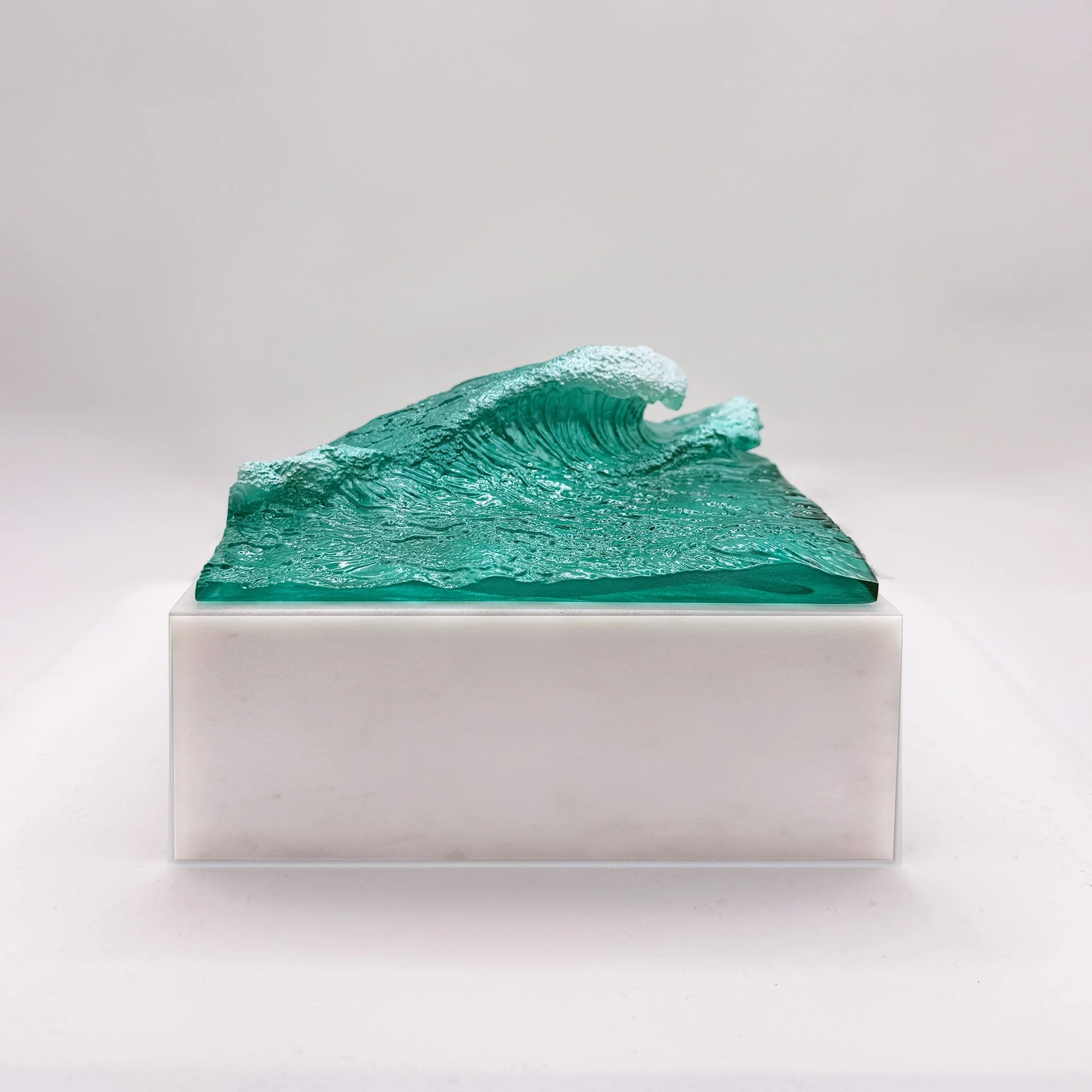 Custom resin and marble deal toy with Pacific Ocean waves by Polaris Custom Awards.