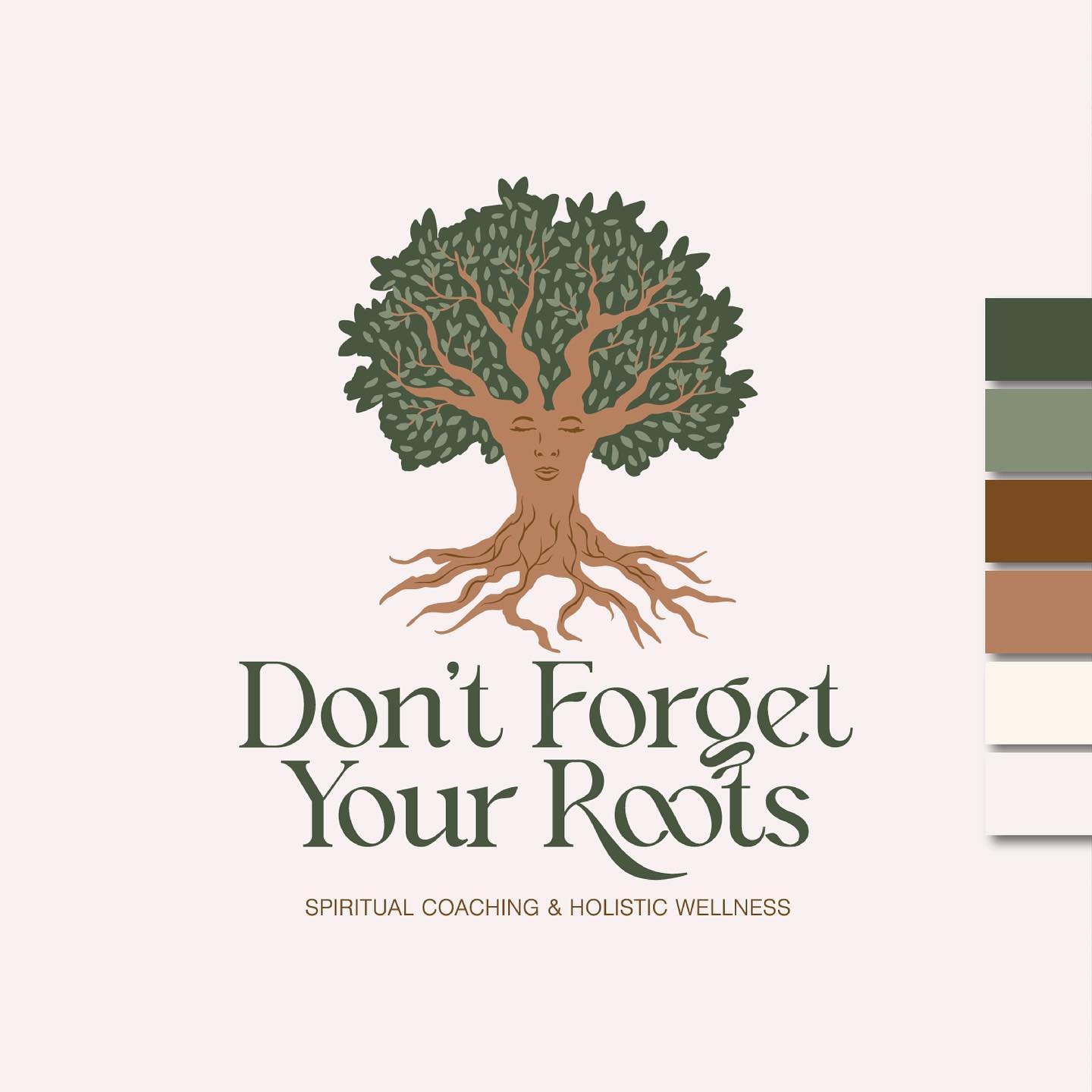 *drumrolls* Say hello to Don&rsquo;t Forget Your Roots! 🌳

A spiritual coaching &amp; holistic wellness company

#branding #branddesigner #graphicdesigner #graphicdesign #branddesign #visualidentity #logodesign #logodesigner #visualidentitydesign #b