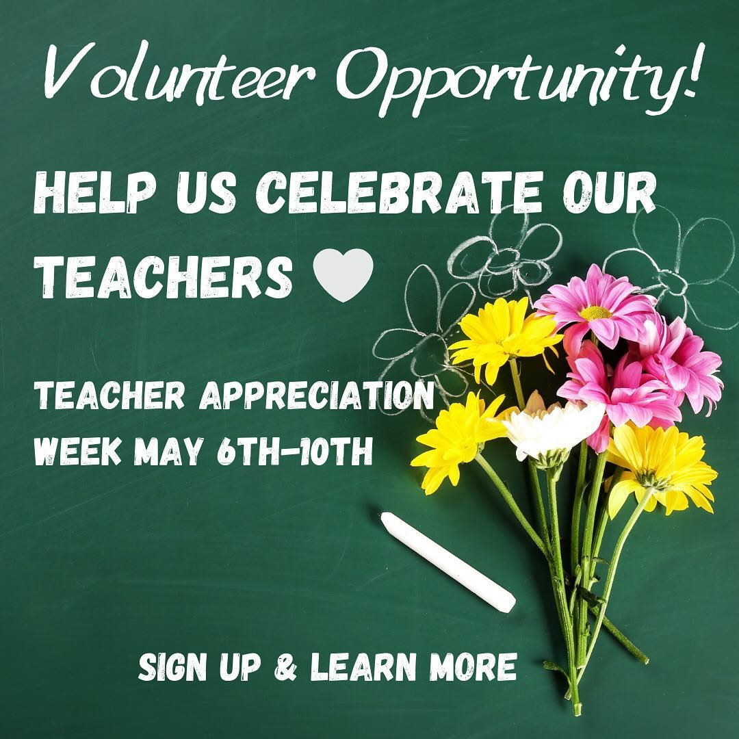 Show our Chief Sealth teachers and staff the love by volunteering during next week&rsquo;s ✨Teacher Appreciation Week ✨ We especially need help with set-up, clean-up, and serving, so sign up for a shift if you can! Students get volunteer hours, and p