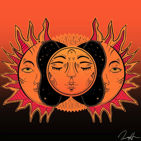 Sleepy Sun (Procreate)