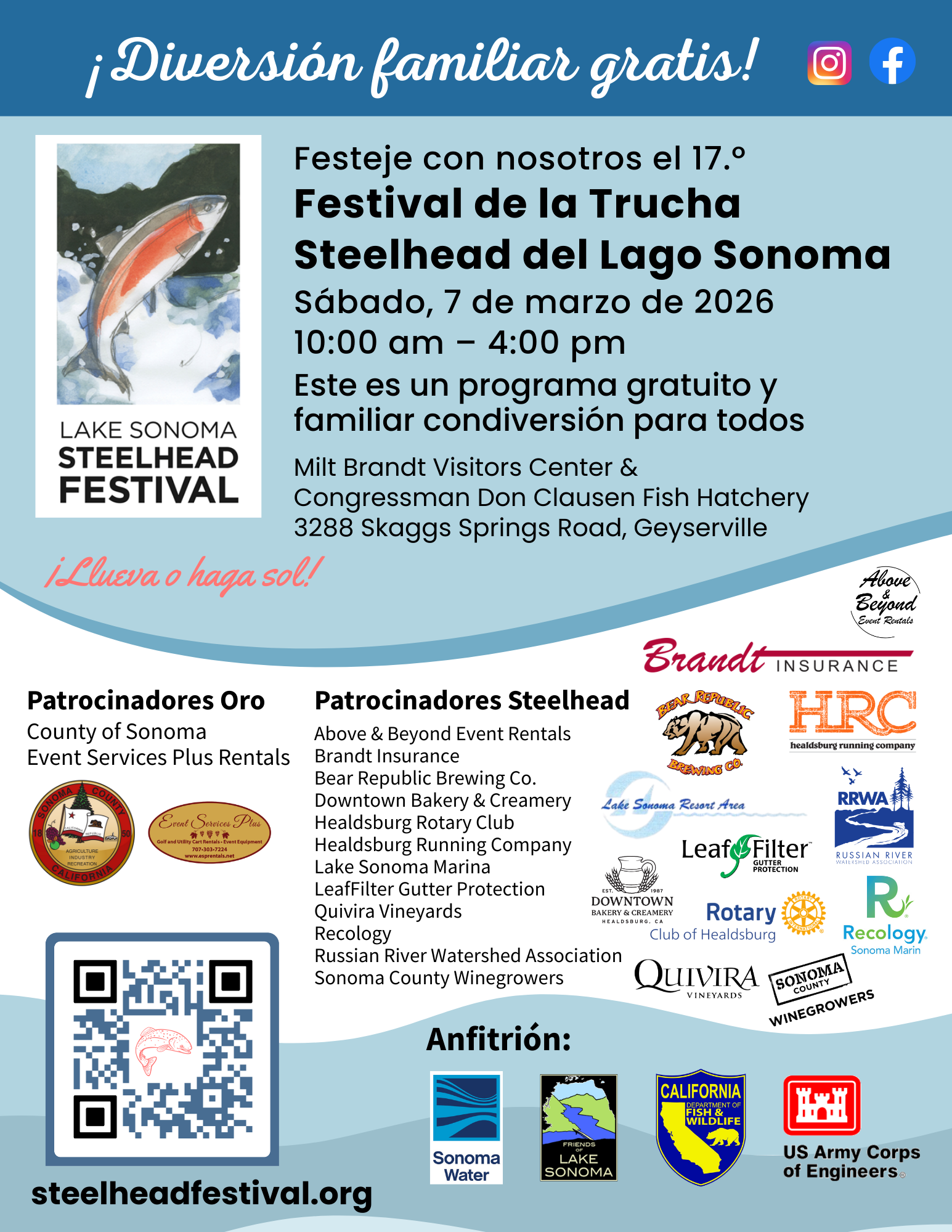 spanish language promo flyer for the festival