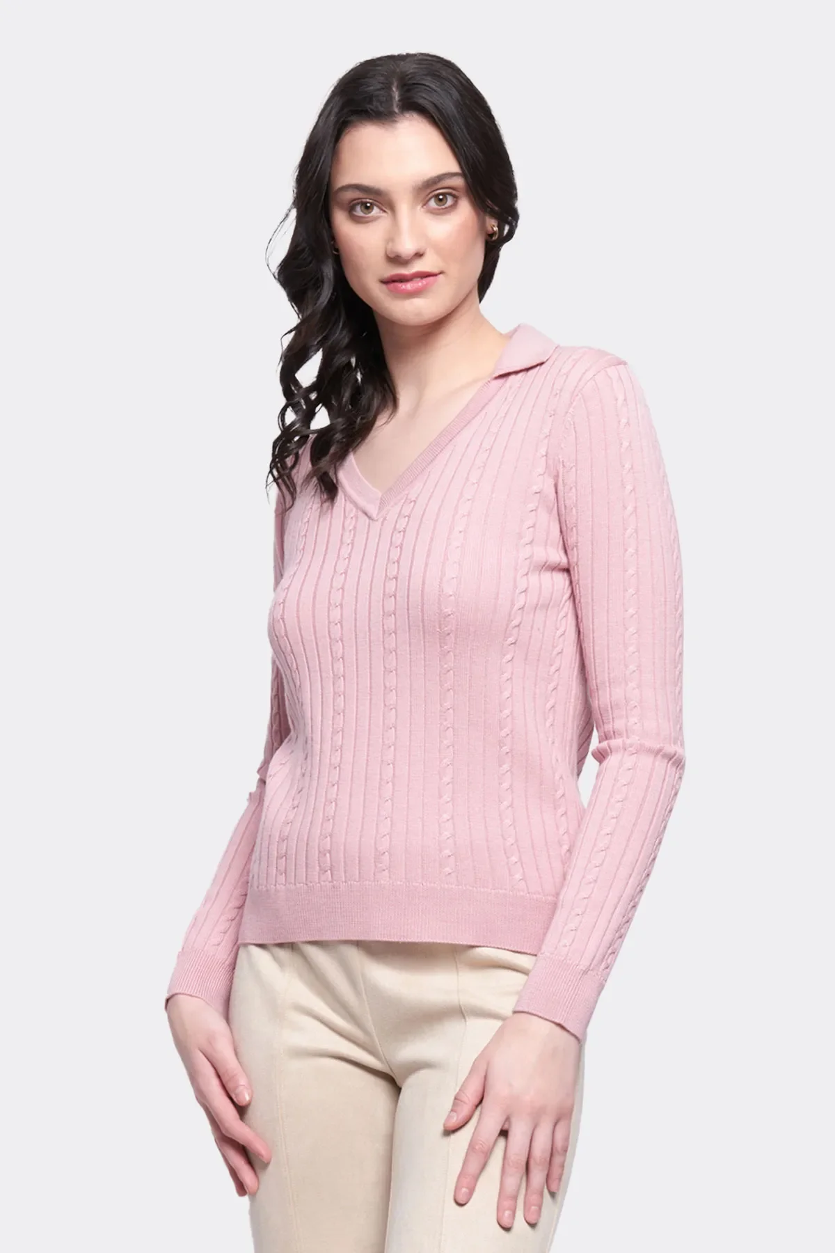 Cable-Knit-Collar-Jumper-Pink-Fo8013-CC35346-front.webp