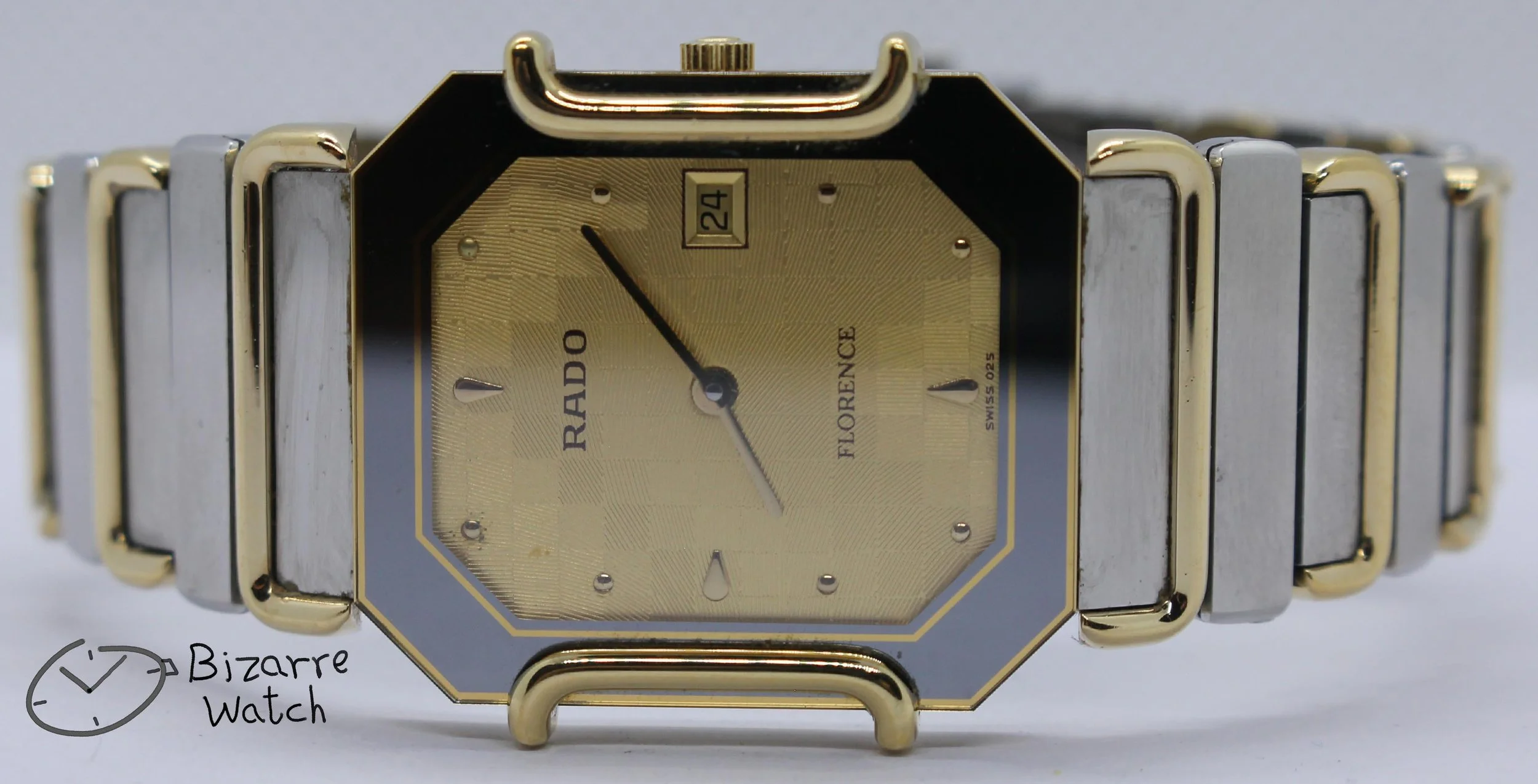 Rare Vintage Rado Florence 160.3409.2 Two Tone 28mm Watch unisex men women ladies