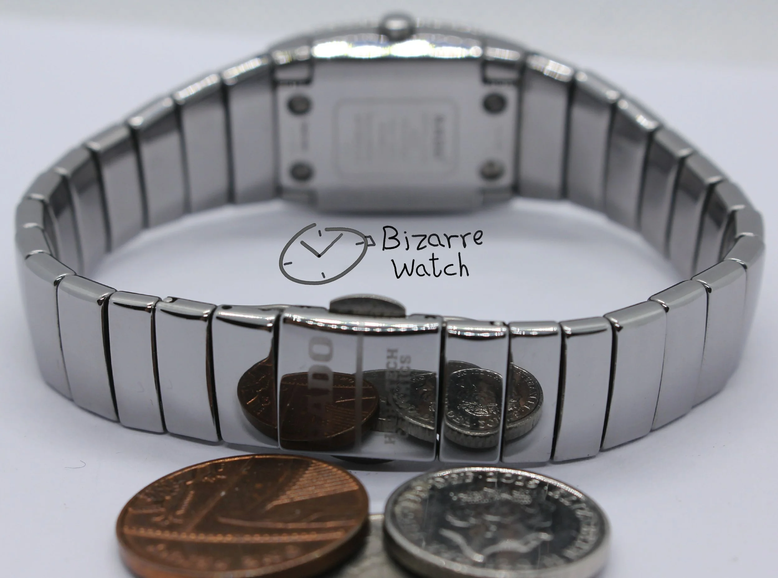 mirror reflection coin bracelet links Diamond Rado Sintra Jubilé jubilee jubile Mother Of Pearl 22mm 153.0578.3 Ceramic Watch ladies women titanium silver bizarre