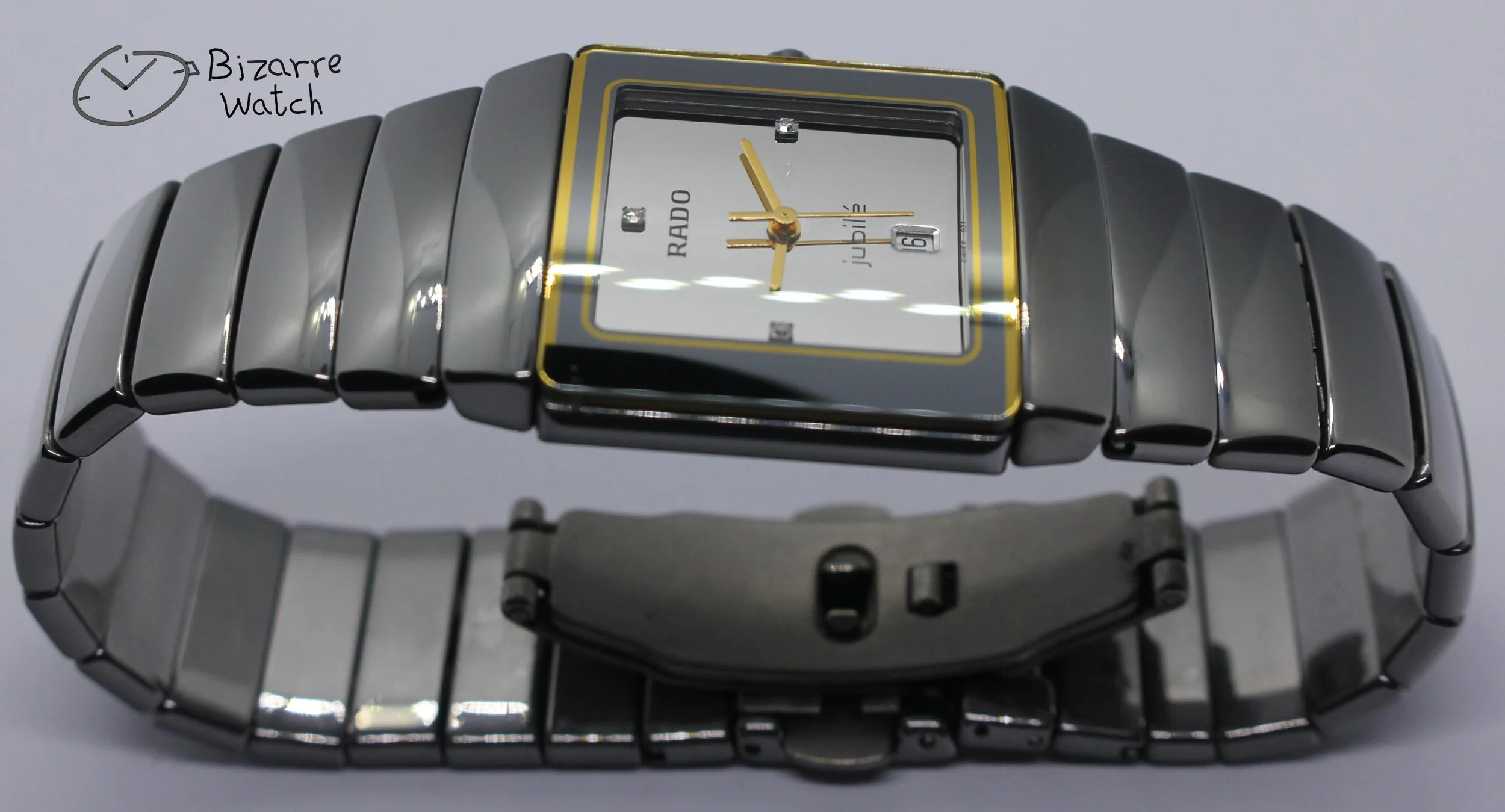 ساعة ساعه حريمي رجالي رادو سينترا جوبيلي جوبيلي جوبيلي فضية مرصعة بالألماس ألماس الماس 152.0332.3 سيراميك التيتانيومرجال نساء