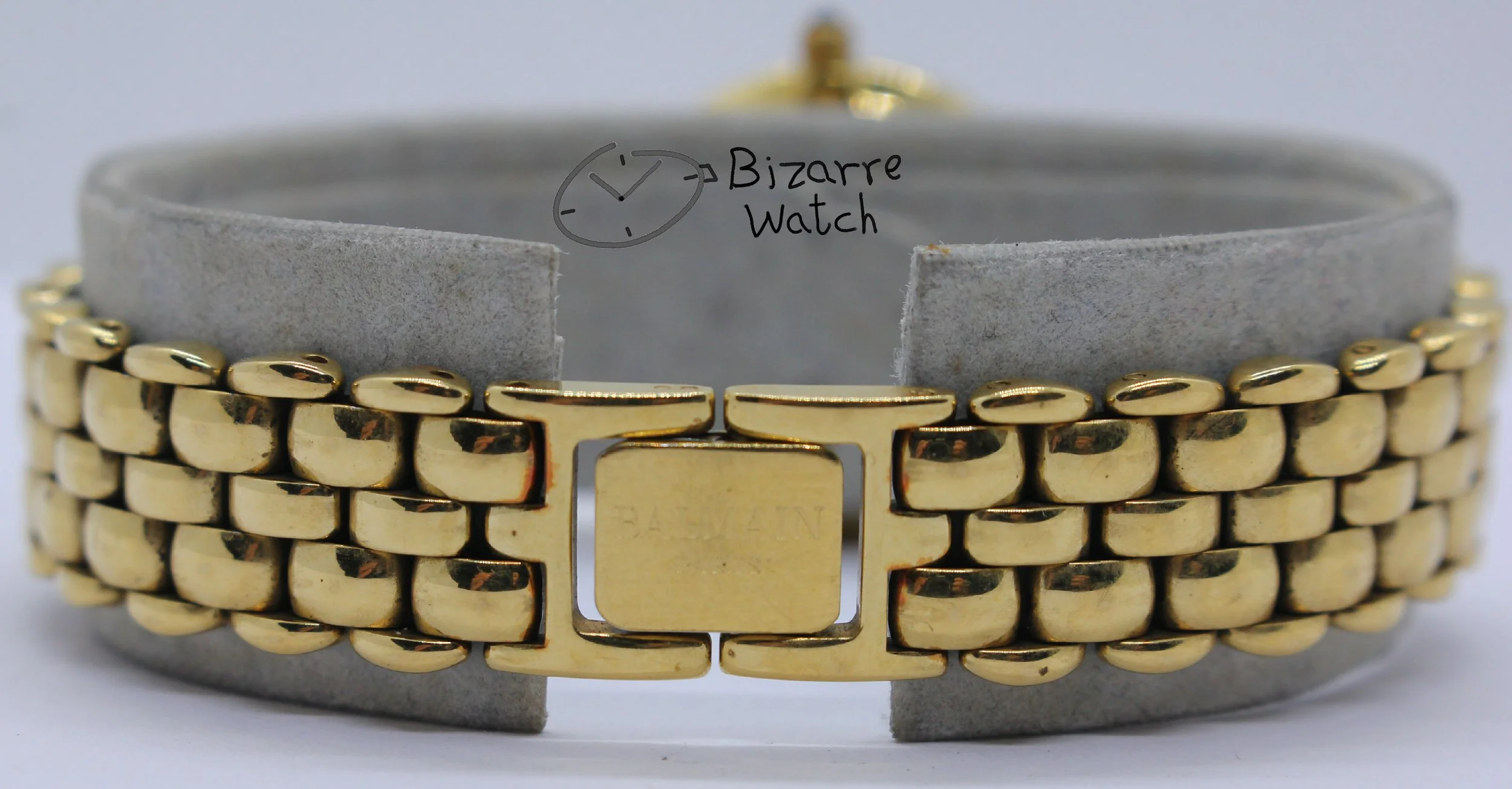 bracelet links band small seconds Vintage Ladies Goldplated Pierre Balmain Subsecond Hand Watch