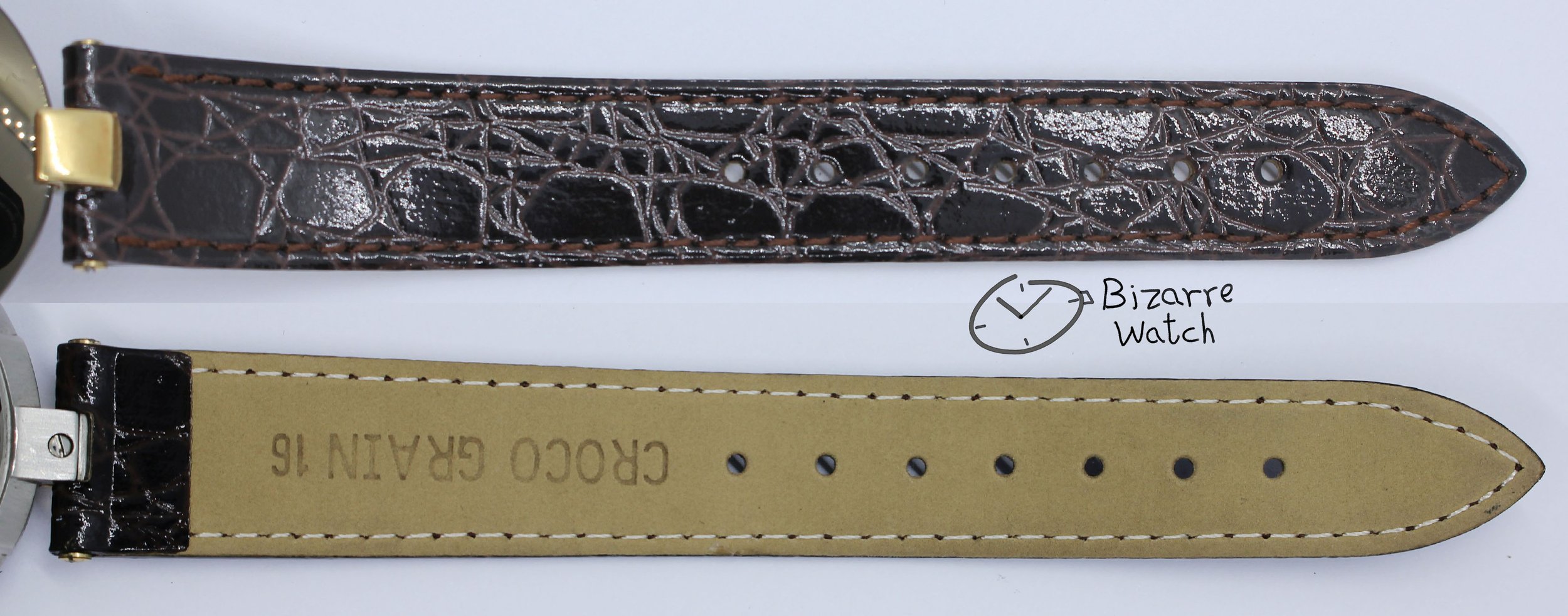 vintage Rado La Coupole 129.3575.4 129.3575.4N 129.4075.4 33mm Domed Brown Sapphire Leather Strap Watch mirror bizarre ladies women men unisex