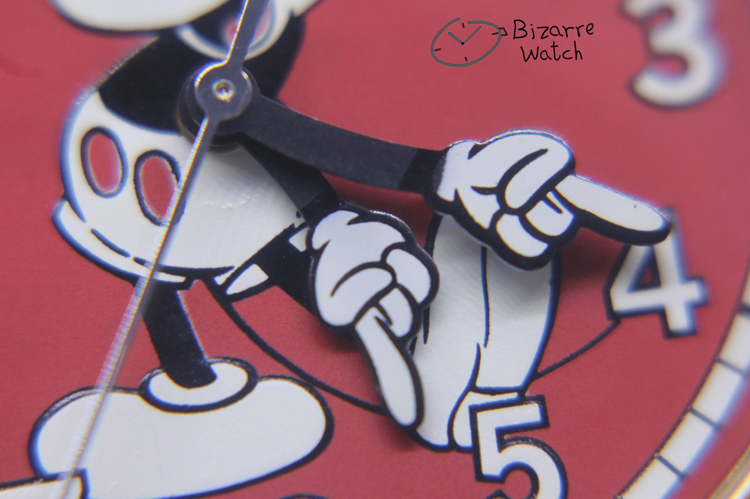 dial hands Vintage Alba Mickey Mouse Walt Disney Red brown Genuine Leather Watch Japan v501 V501-1V68 R2 V501-6P10 R1 bizarre bizarrewatch women men unisex