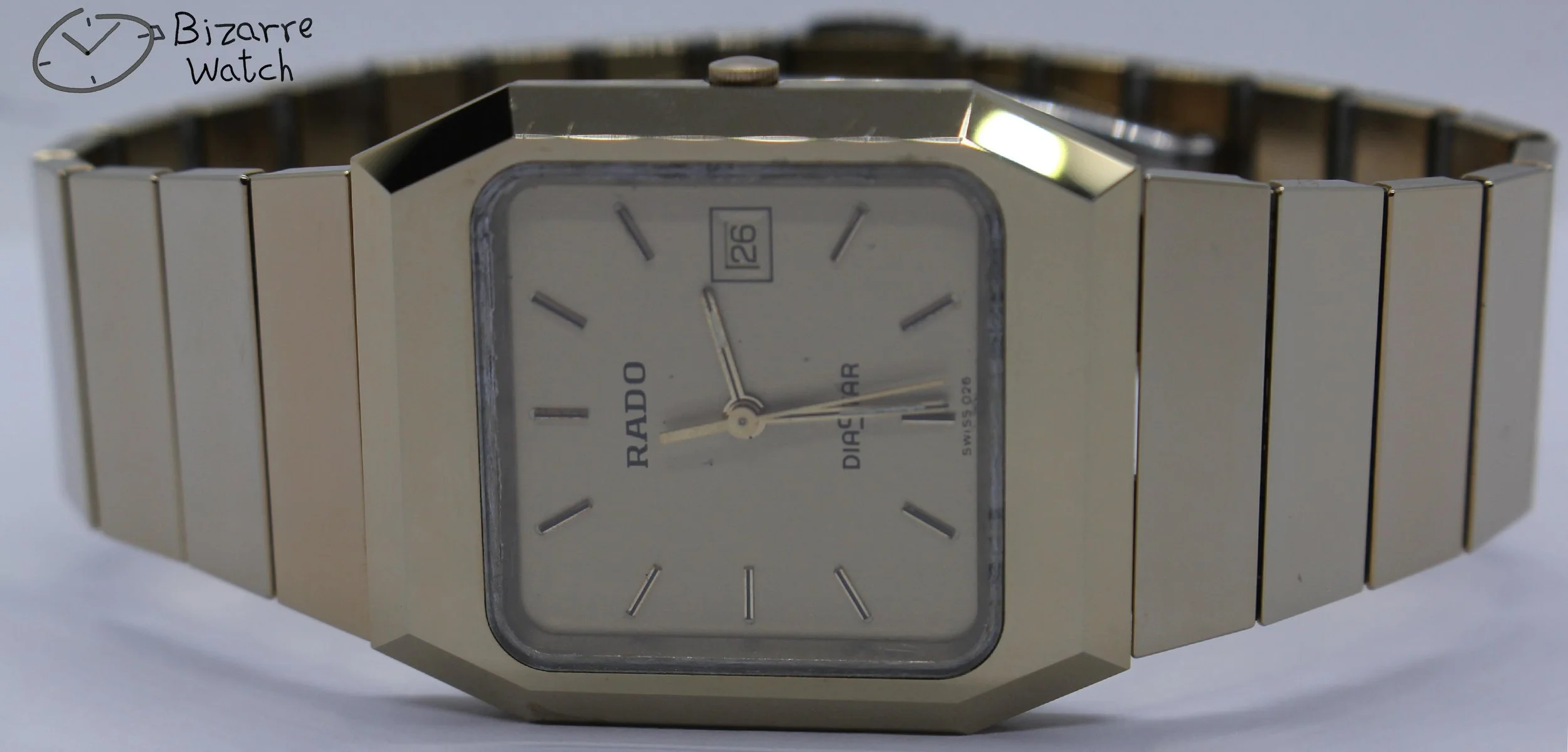 Vintage Scratchproof Rado Diastar 129.0325.3 Tungsten Mirror Finish Unisex Watch bizarre women men