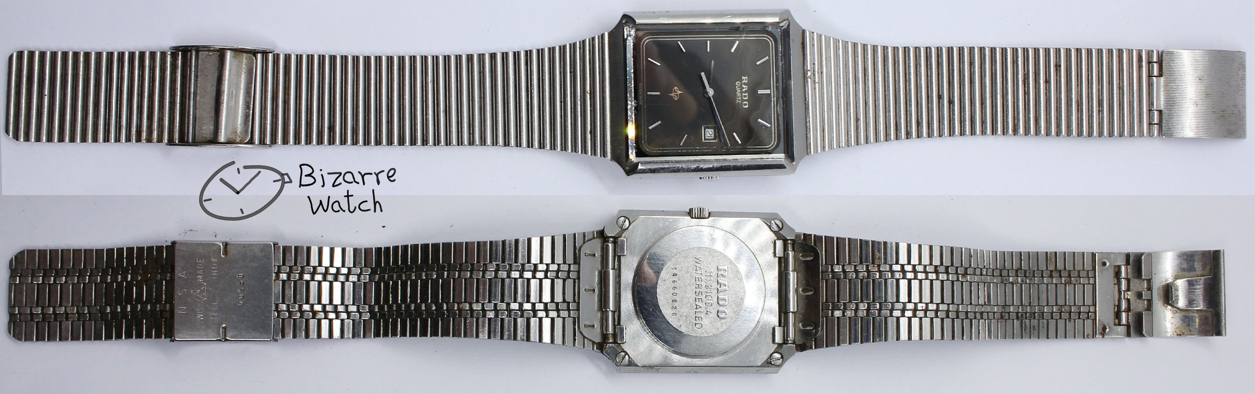 Vintage Rado 111.3106.4 stainless steel Watch preowned used bizarre