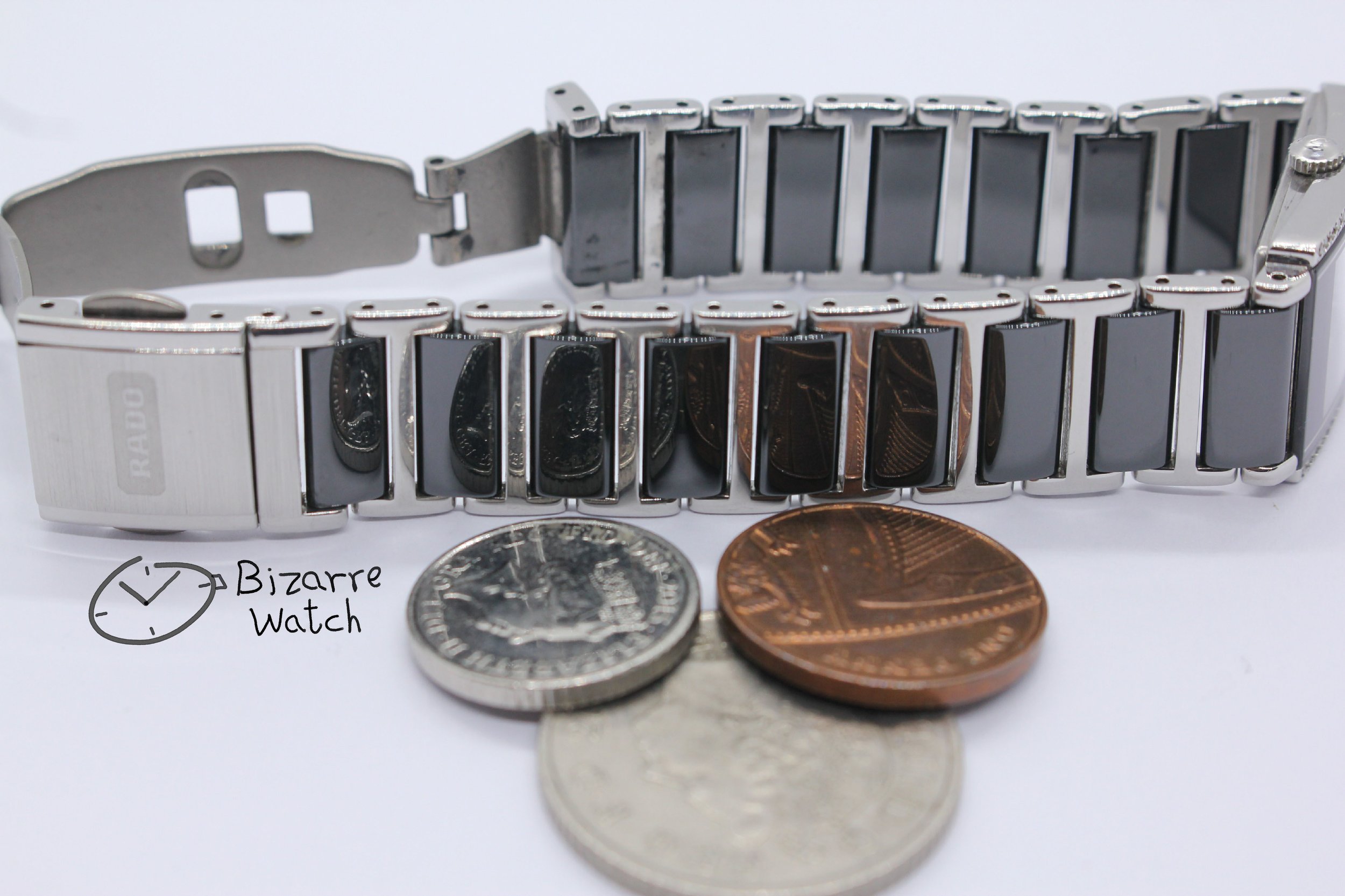 coin reflection mirror bracelet links diamond 42 Diamonds Ladies Rado Ceramic Rado Integral Jubilé 153.0430.3 Watch jubilee jubile women ladies bizarre bizarrewatch