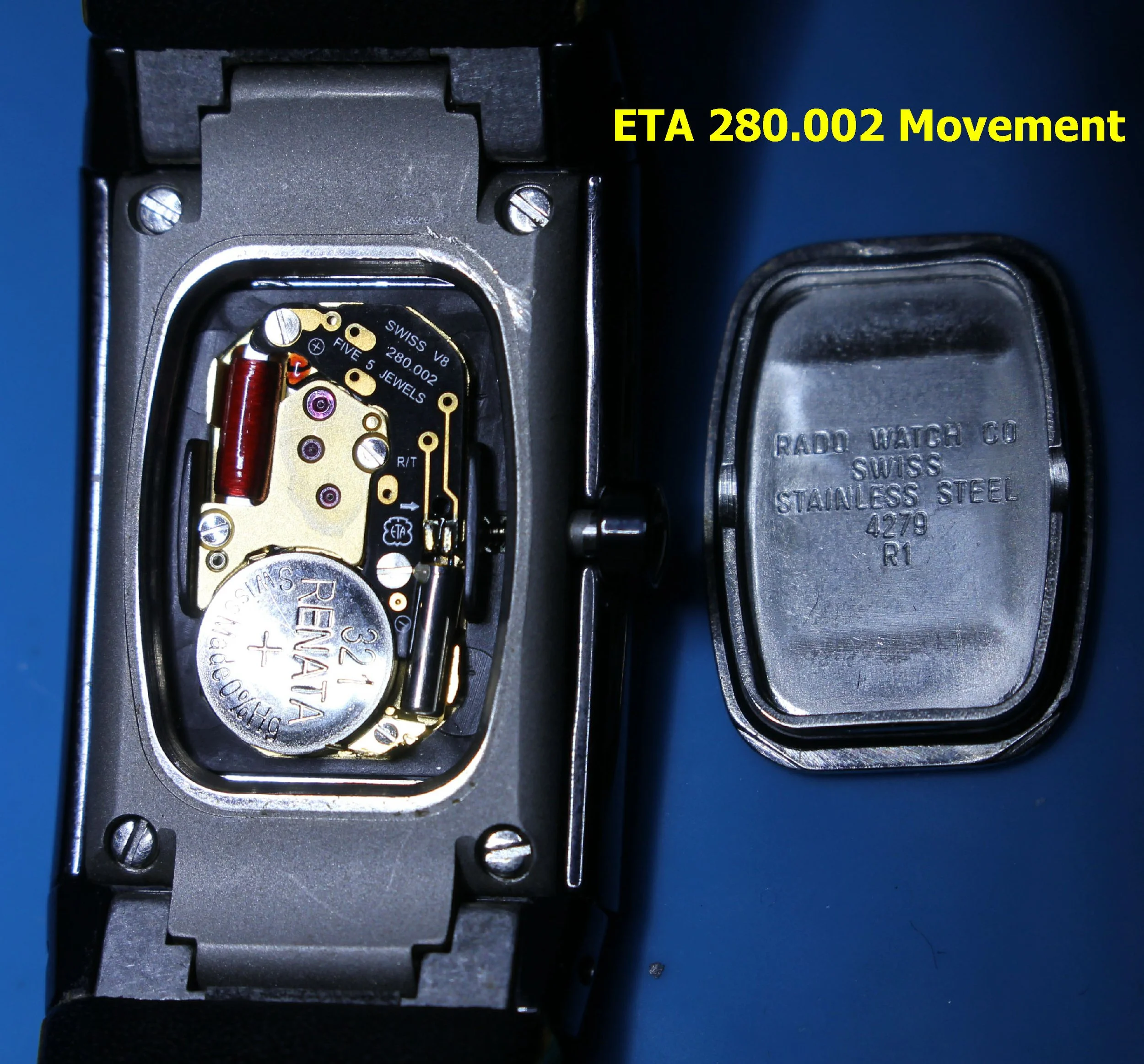 eta 280.002 movement vintage Scratchproof Rado Ceramica Diastar 963.0350.3 Black Ceramic Yellow Strap Watch ladies women