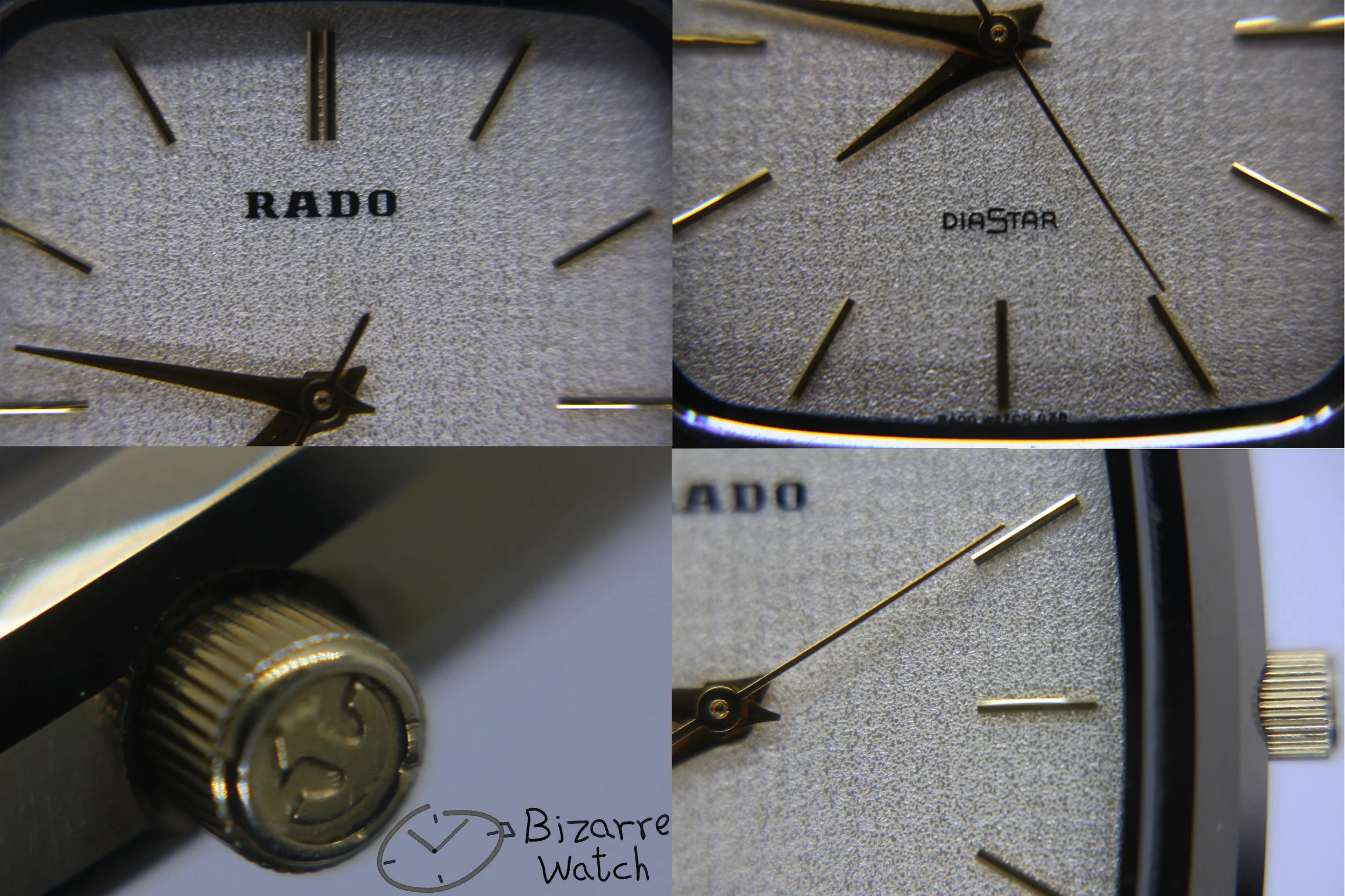 dial 028 hands logo Vintage Scratchproof Rado Diastar 132.9505.3 Tungsten Goldplated Men Women Unisex Watch bizarre bizarrewatch