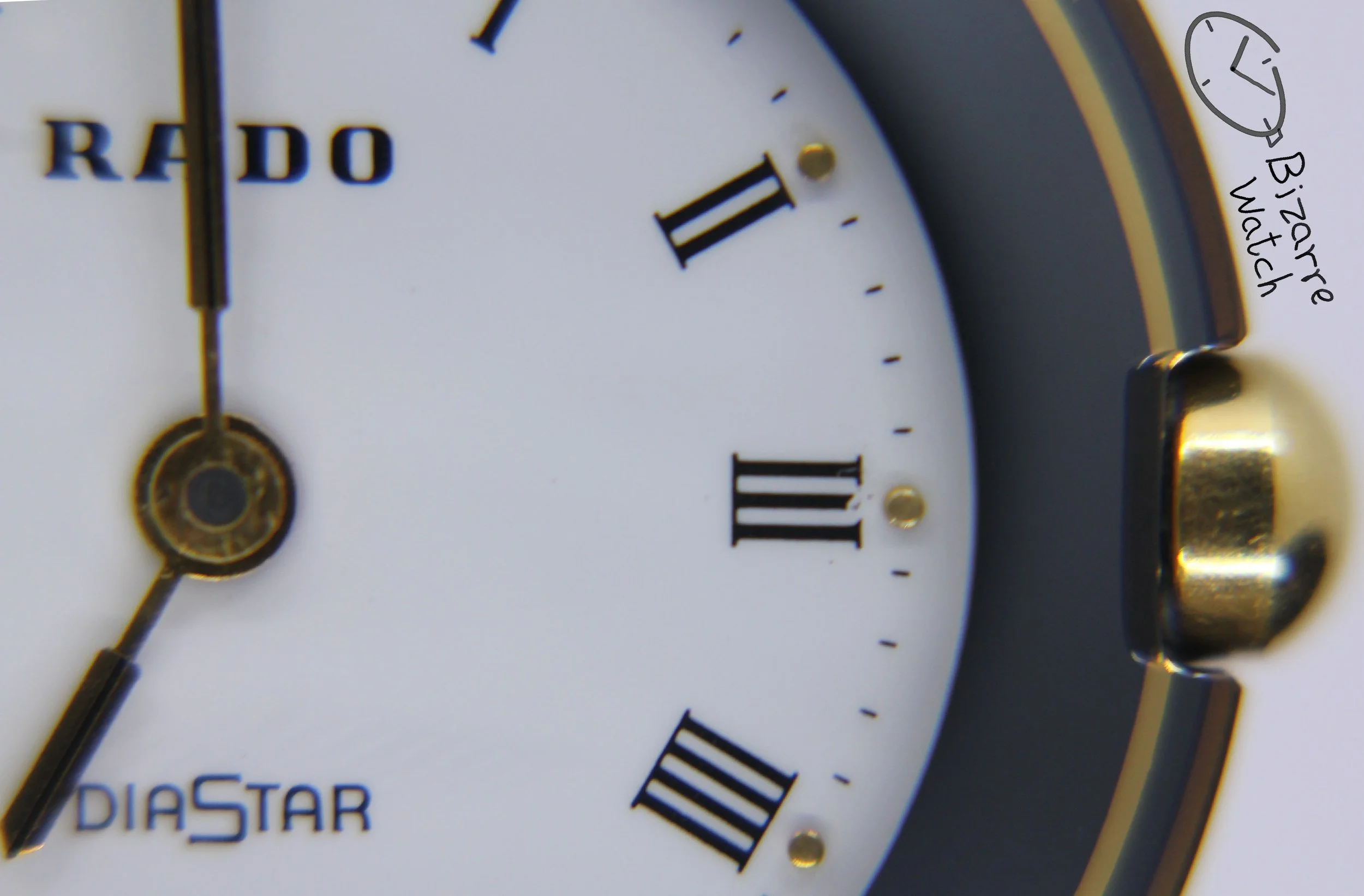 Ladies Scratchproof RADO Coupole Diastar 24mm Black Ceramic 204.0302.3 Watch