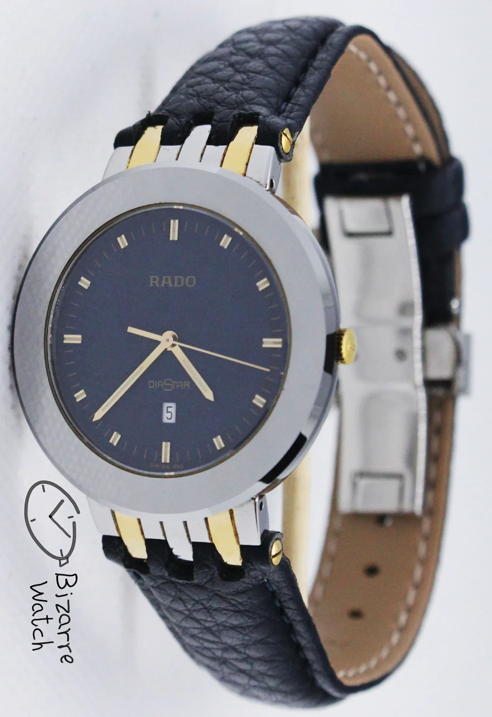 Rado Diastar 152.0343.3 35mm Tungsten Carbide Bezel Navy Blue 
