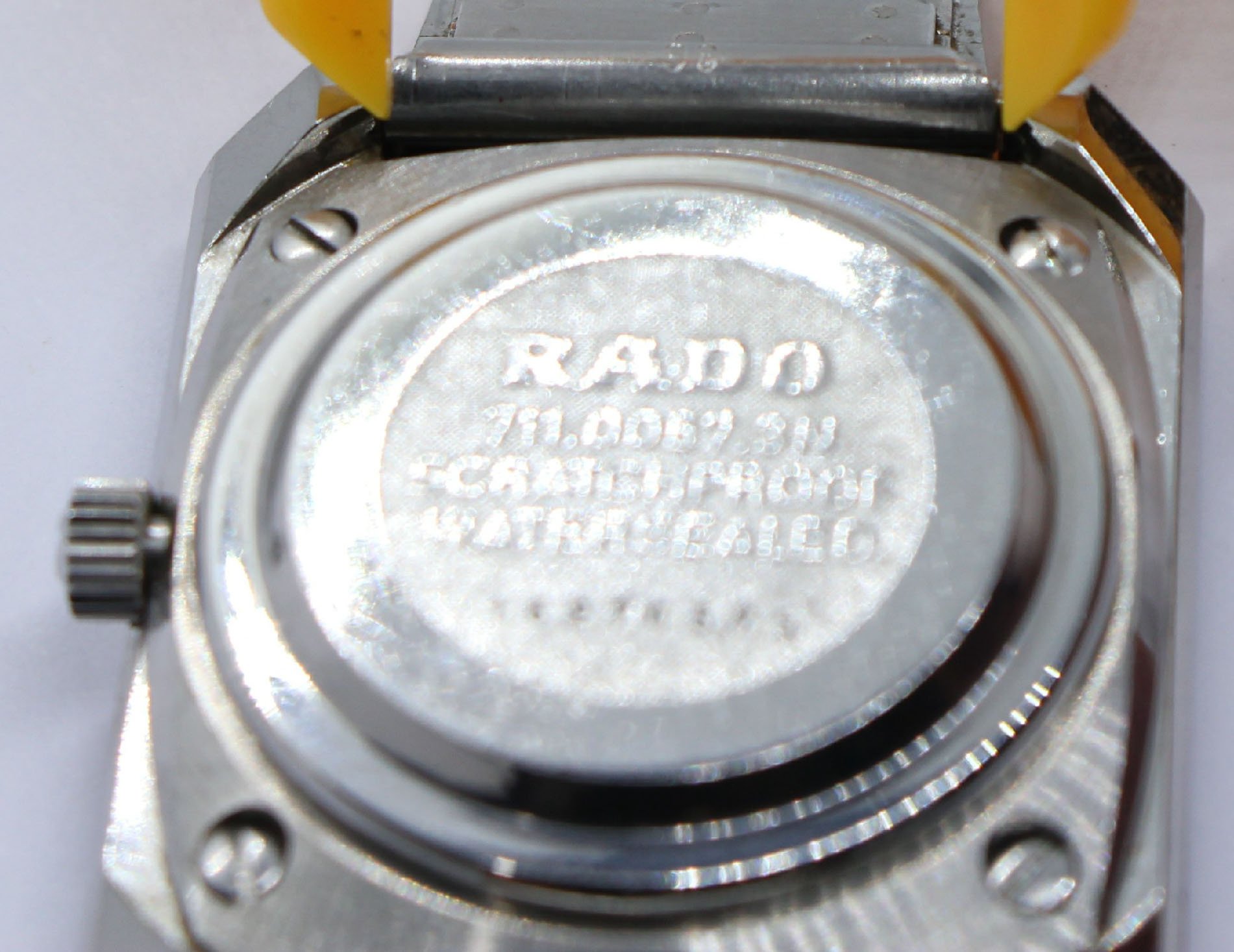 Vintage Rado Diastar 3 Diamonds Scratchproof 30mm 711.0067.3 ESA 