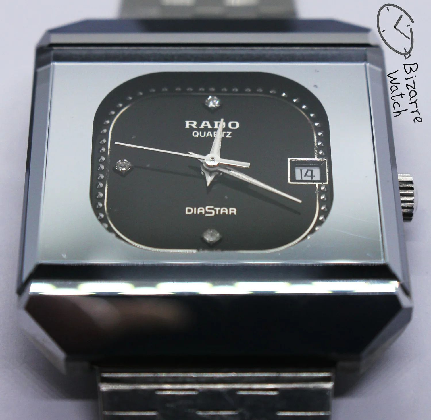 Vintage Rado Diastar 3 Diamonds Scratchproof 30mm 711.0067.3 ESA 