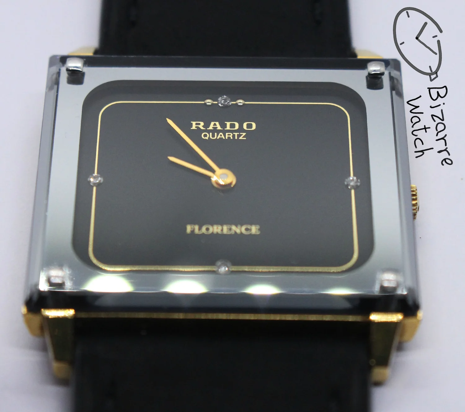 Vintage Goldplated Rado Florence 121.2019.2 Genuine Leather New 