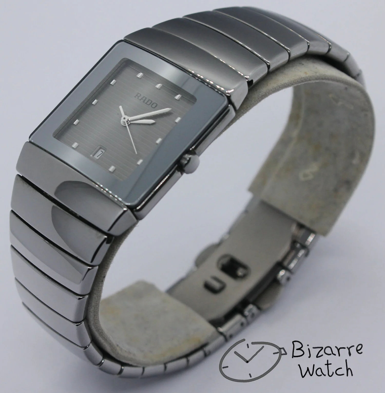 Bracelet Céramique Noir Rado Diastar Ceramica Maillon Link 27mm - Occasion Très Bon état