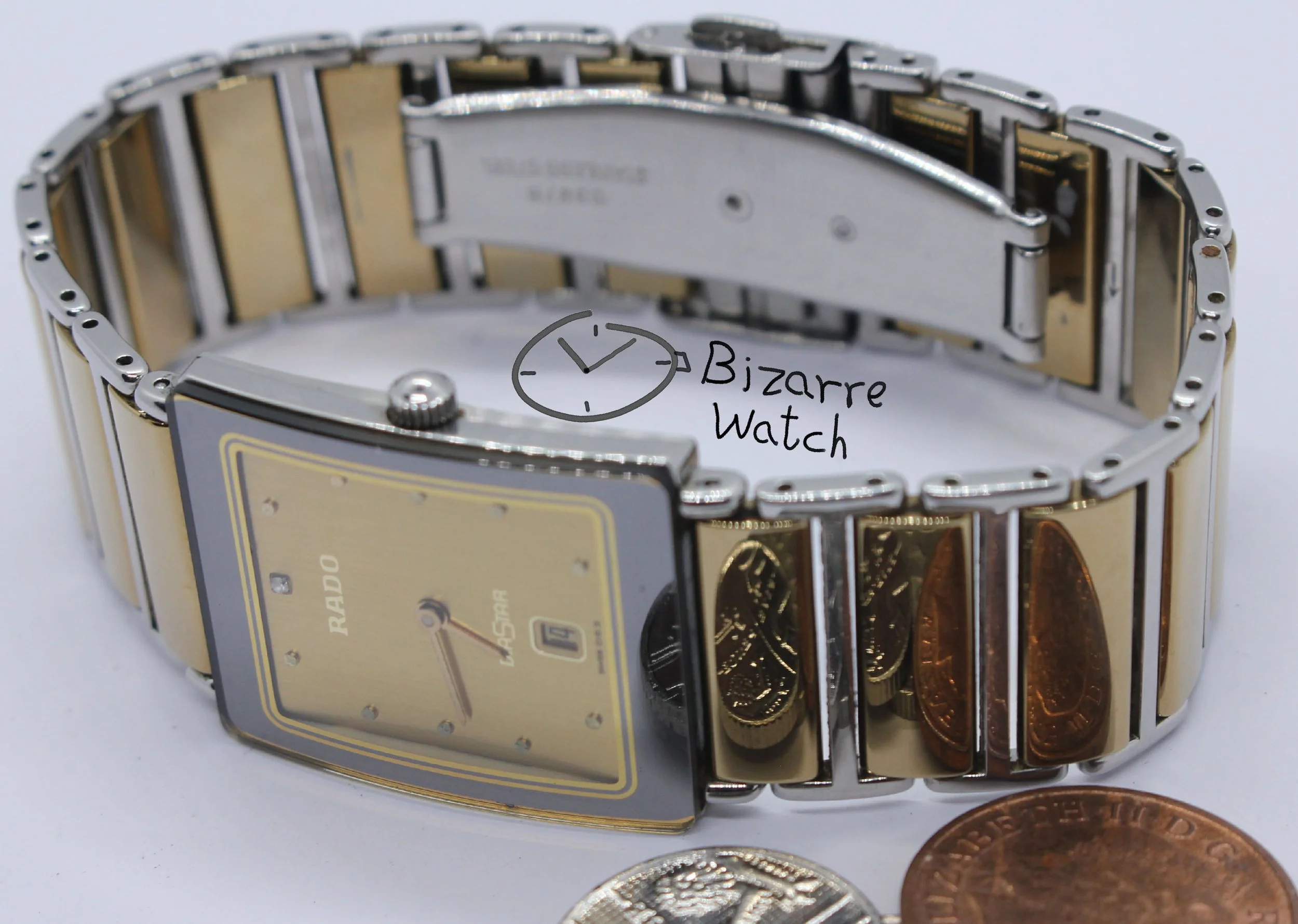 RARE Scratchproof Golden Ceramic 24mm Rado Diastar Integral 