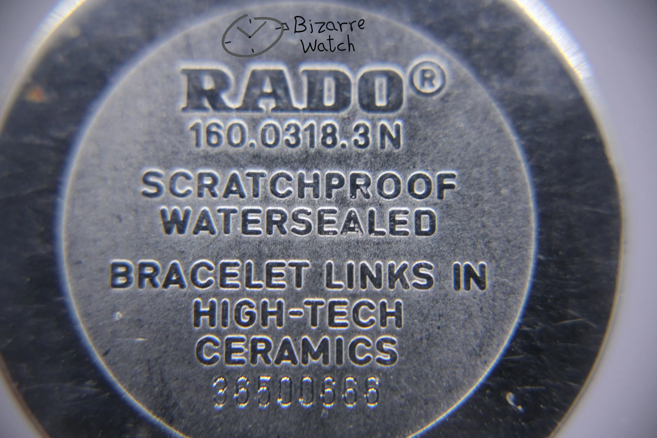 RARE Scratchproof Golden Ceramic 24mm Rado Diastar Integral 