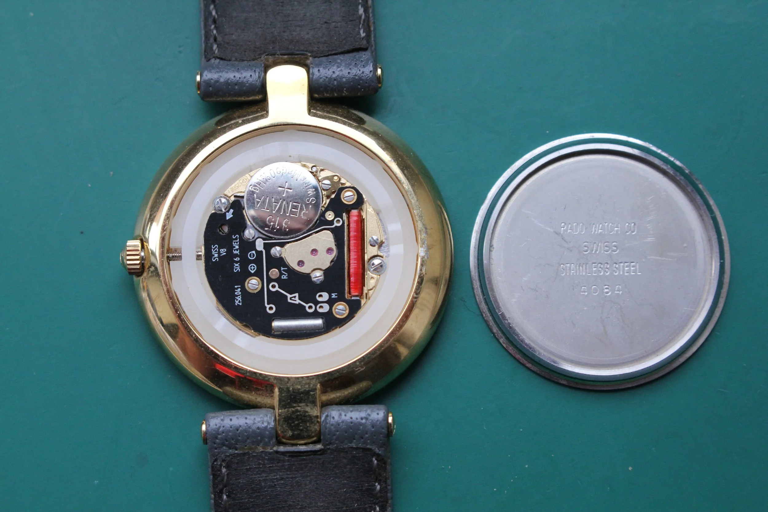 稼働 RADO FLORENCE 腕時計 ブレスウォッチ 2Pダイヤ 2489 new battery  