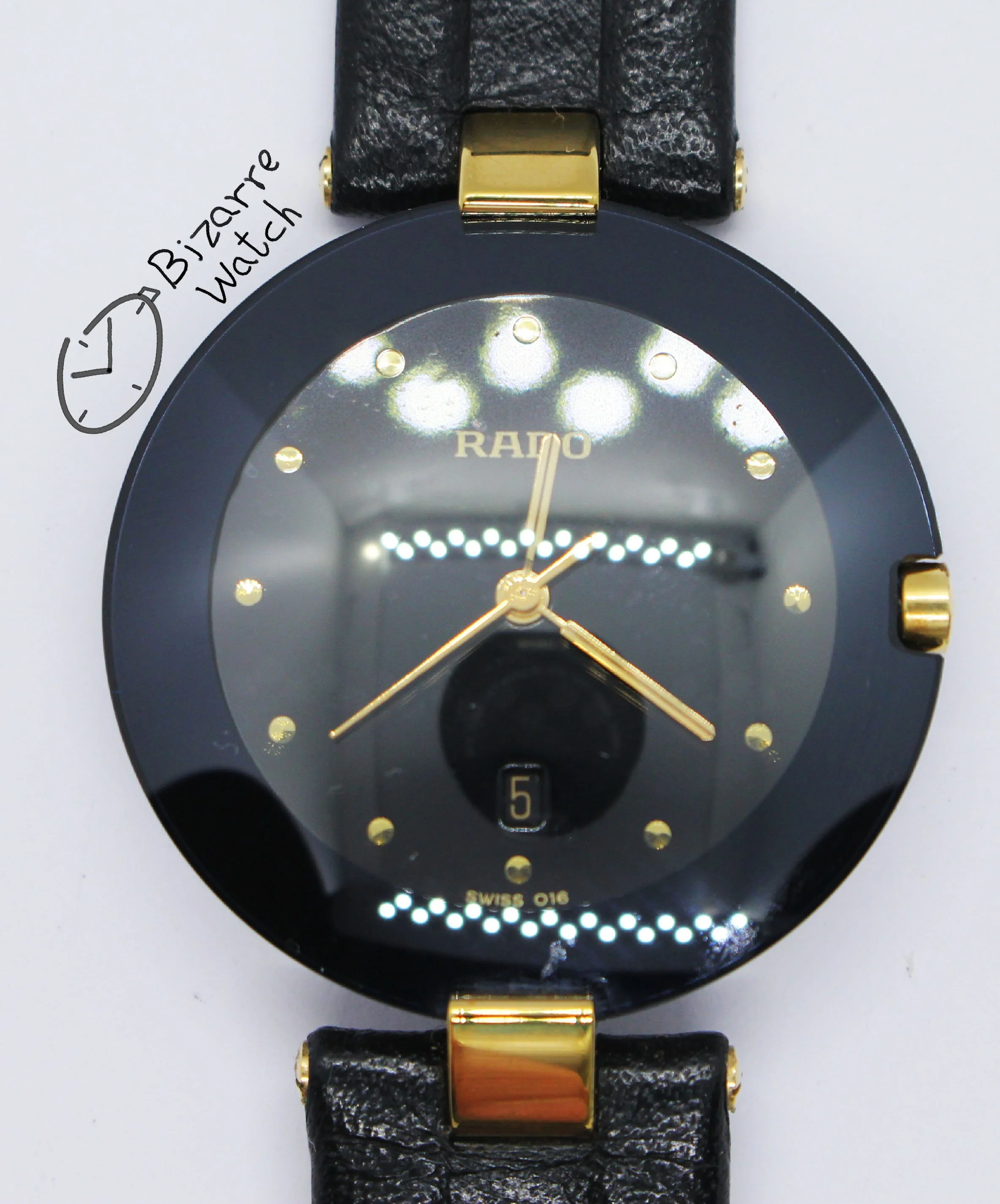 Vintage Rado De Santos Homage 24mm Goldplated 133.9006.4 New Vintage Rado De Santos Homage 24mm Goldplated 133.9006.4 New