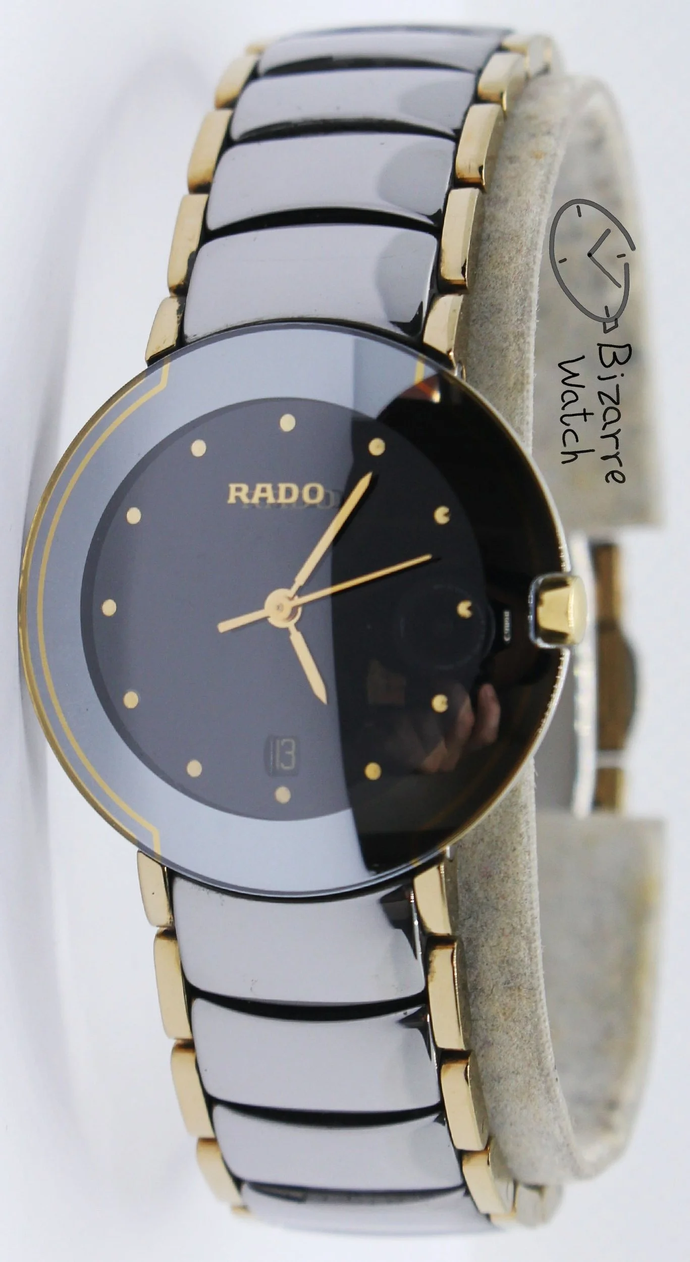 RARE Levitating Logo Rado Coupole Silver Scratchproof Ceramic 