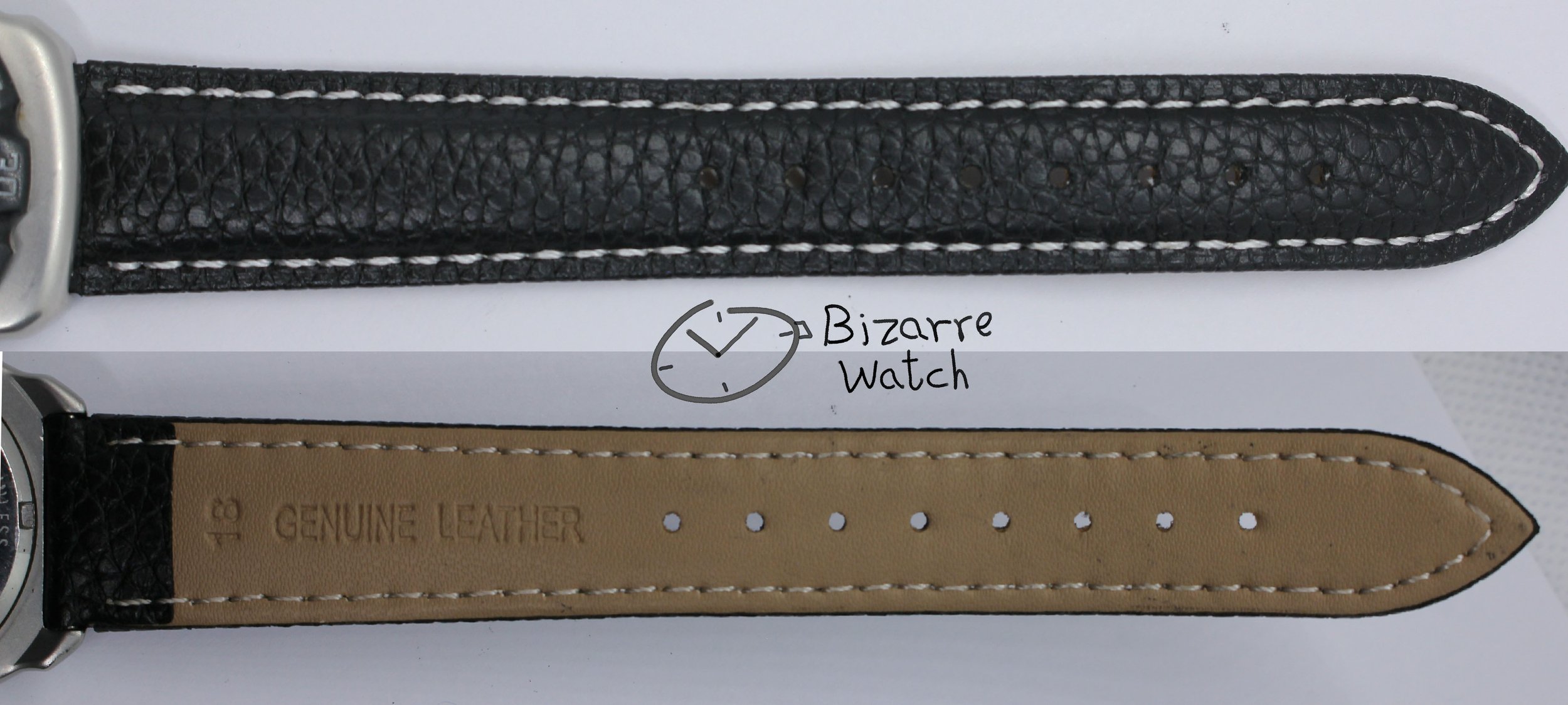 leather strap contrast stitching vintage TAG HEUER Formula 1 200M Black Red Date 374.513 Watch men women