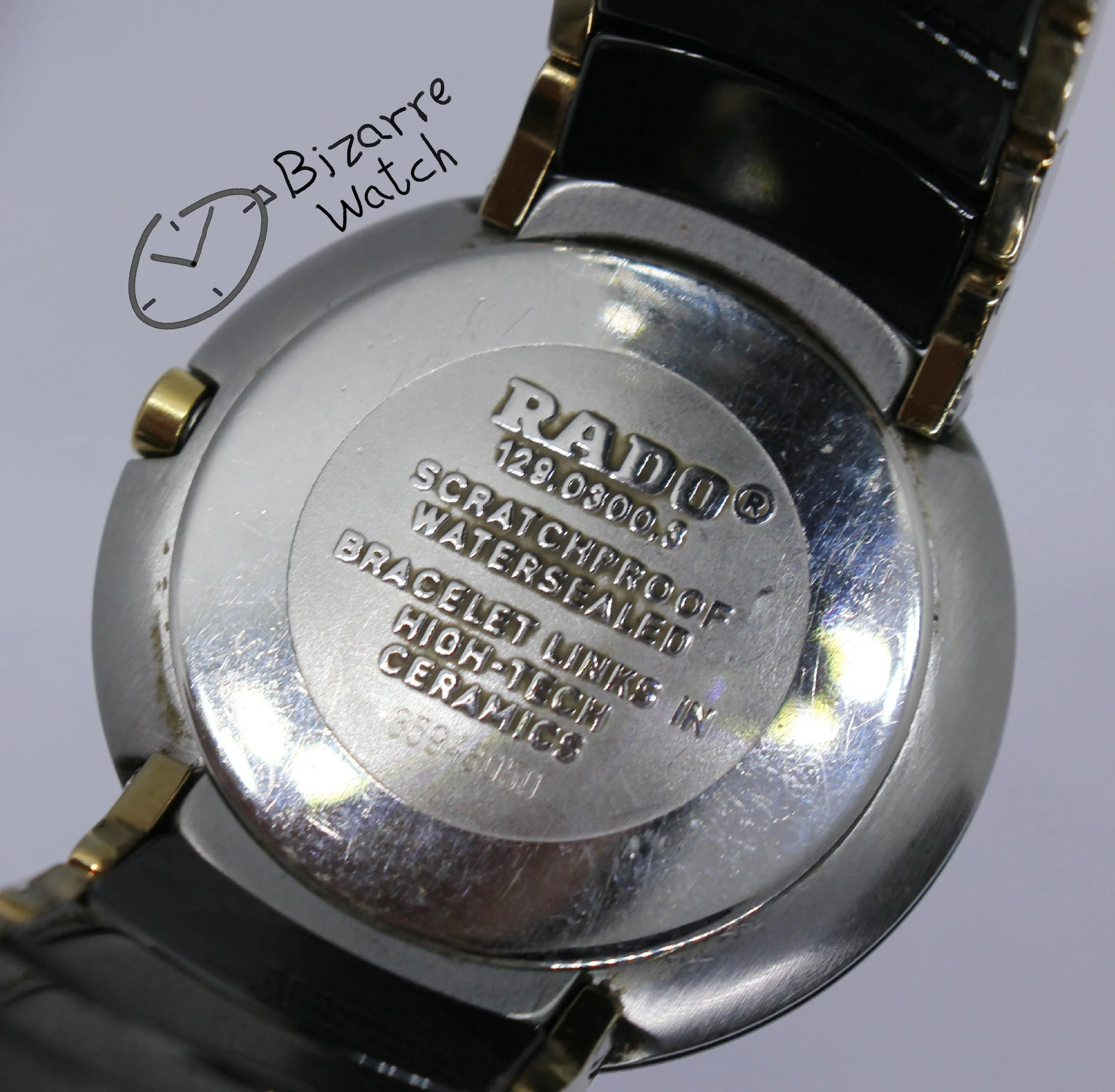 caseback jubilee jubile Diamonds Jubilé Scratchproof RADO Coupole 33mm Black Ceramic 129.0300.3 Watch men women unisex