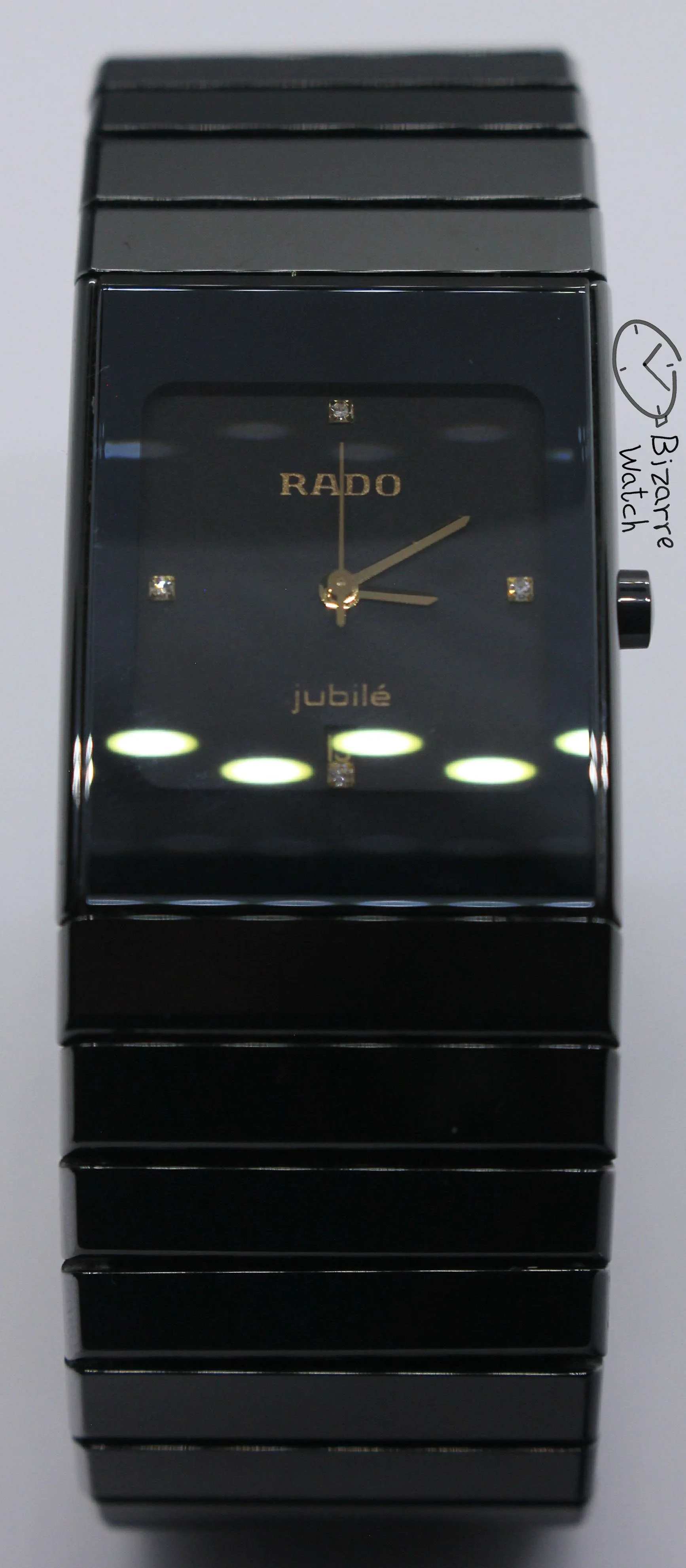 vintage 4 Diamonds 24mm Jubilé Scratchproof Rado Ceramica Jubilee 111.0348.3 Ceramic Watch women men unisex